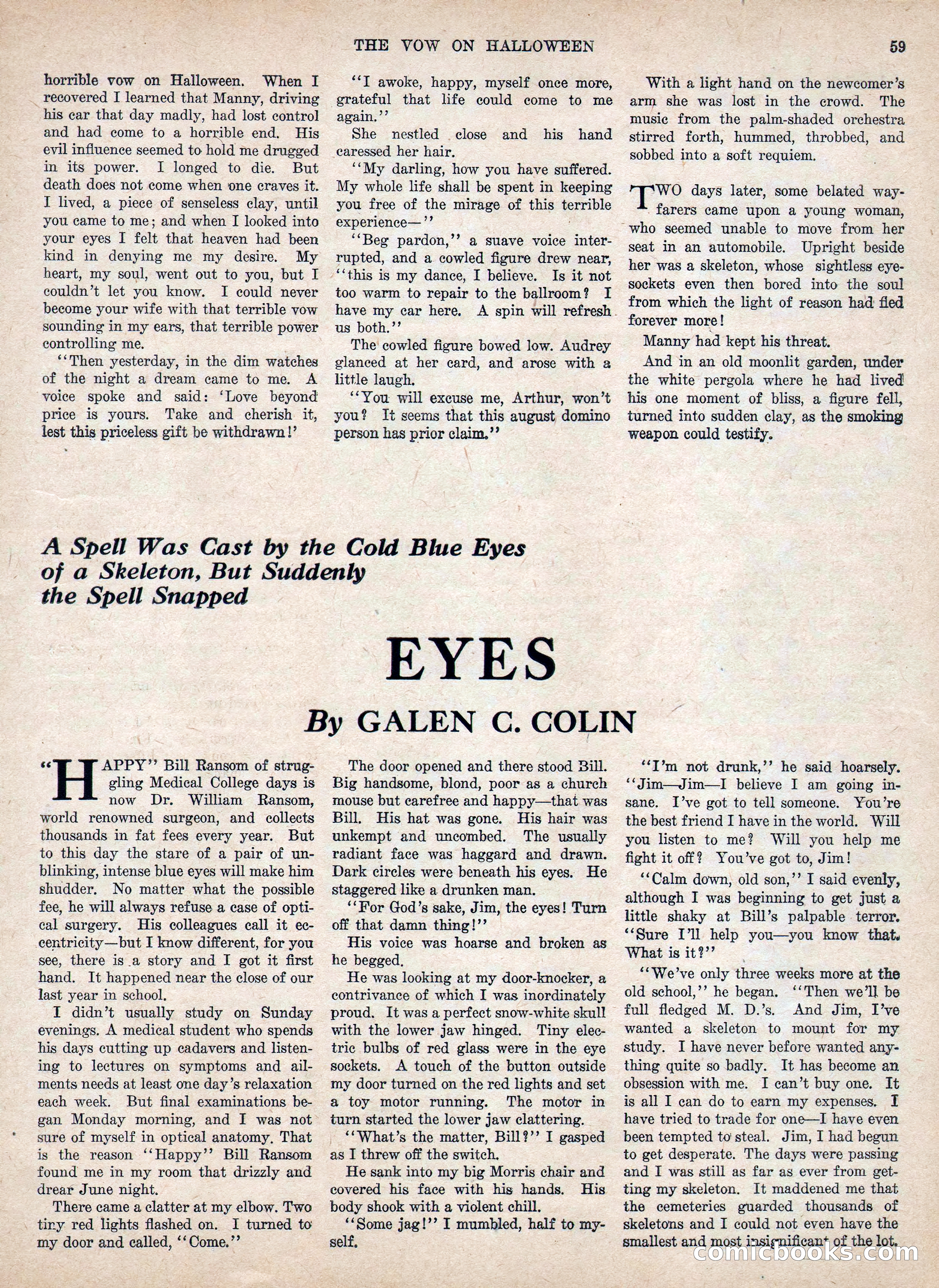 Weird Tales, Vol. IV, No. 2 — page 61 of 196