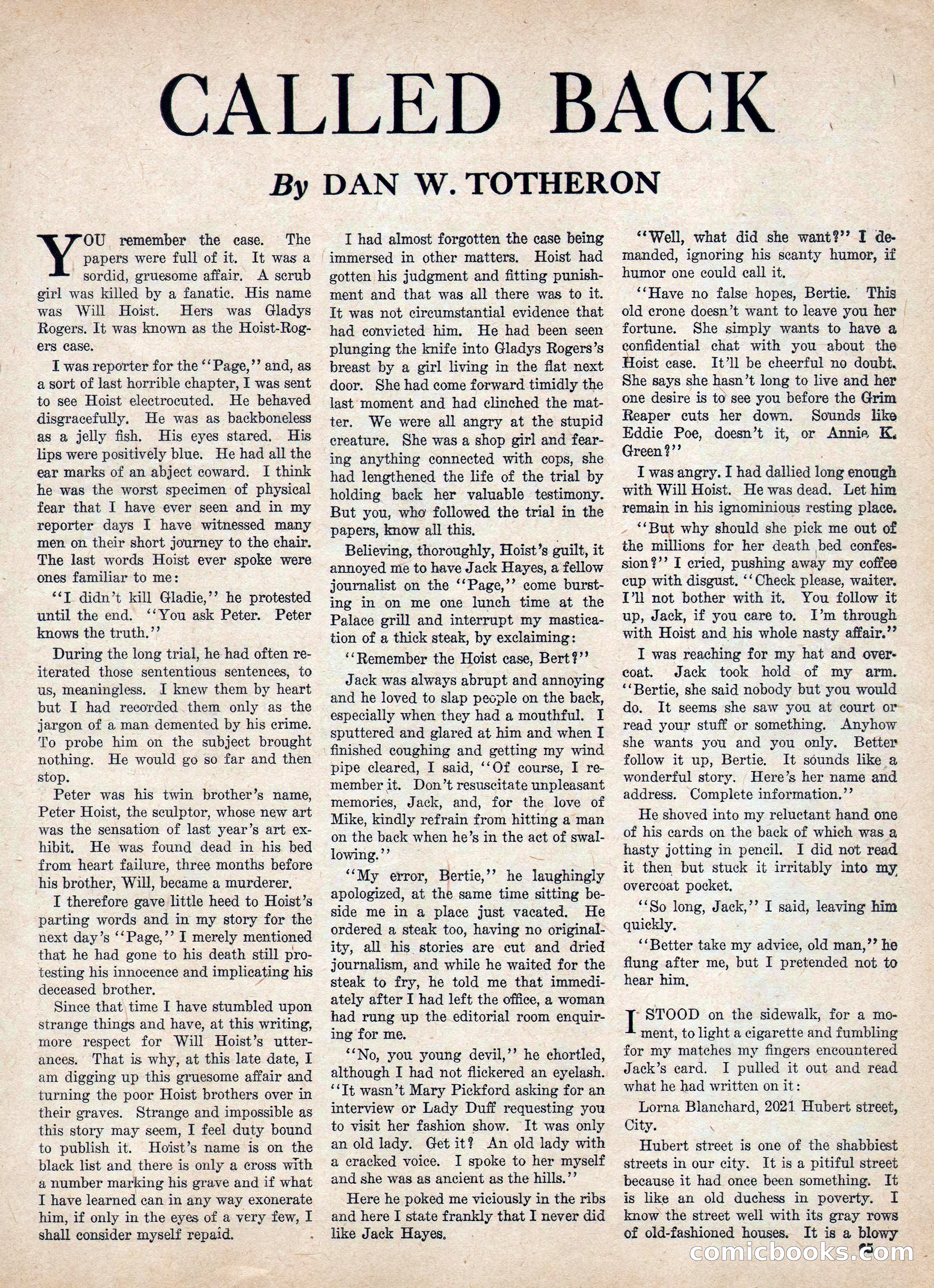 Weird Tales, Vol. IV, No. 2 — page 67 of 196