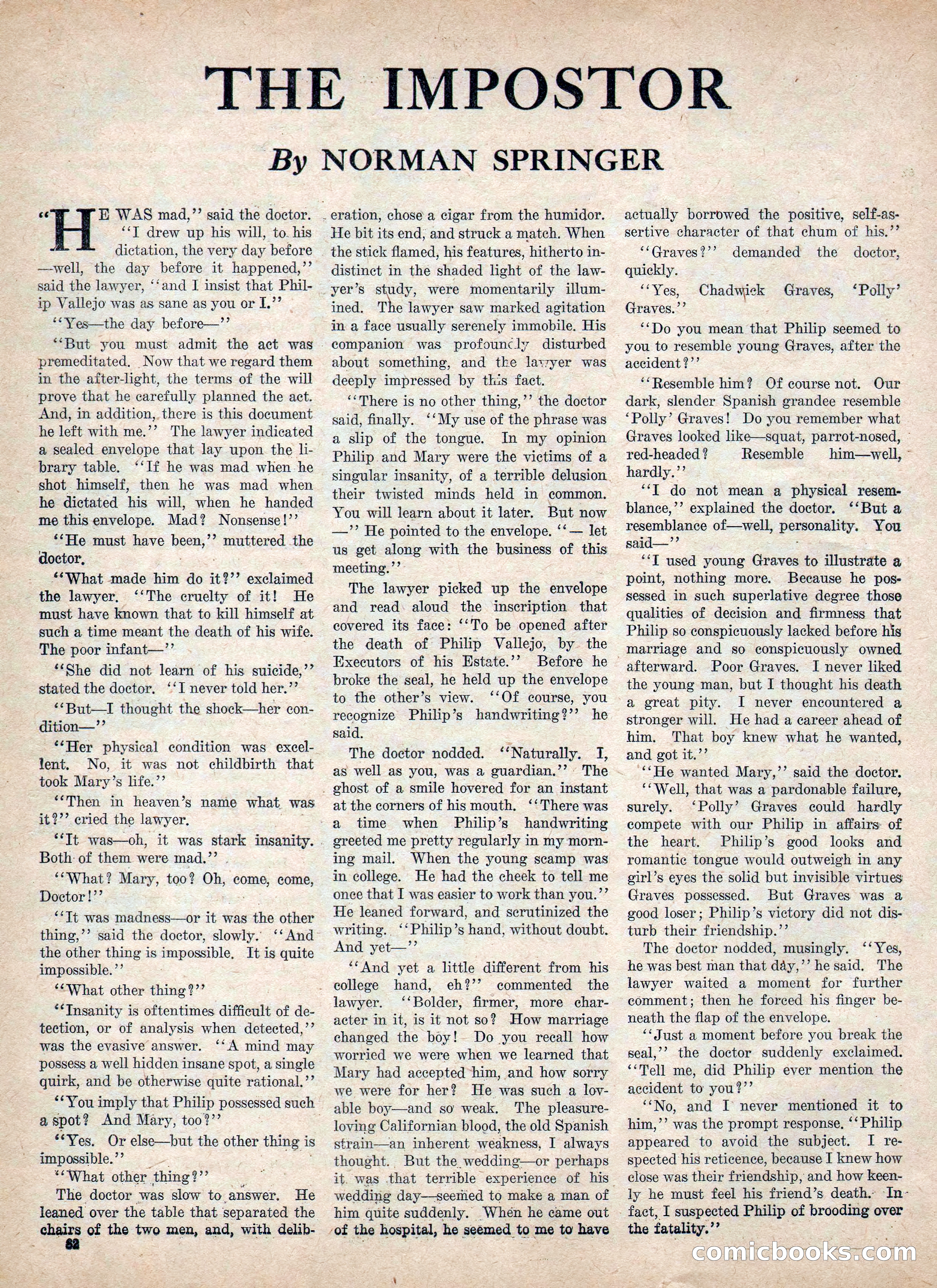 Weird Tales, Vol. IV, No. 2 — page 84 of 196