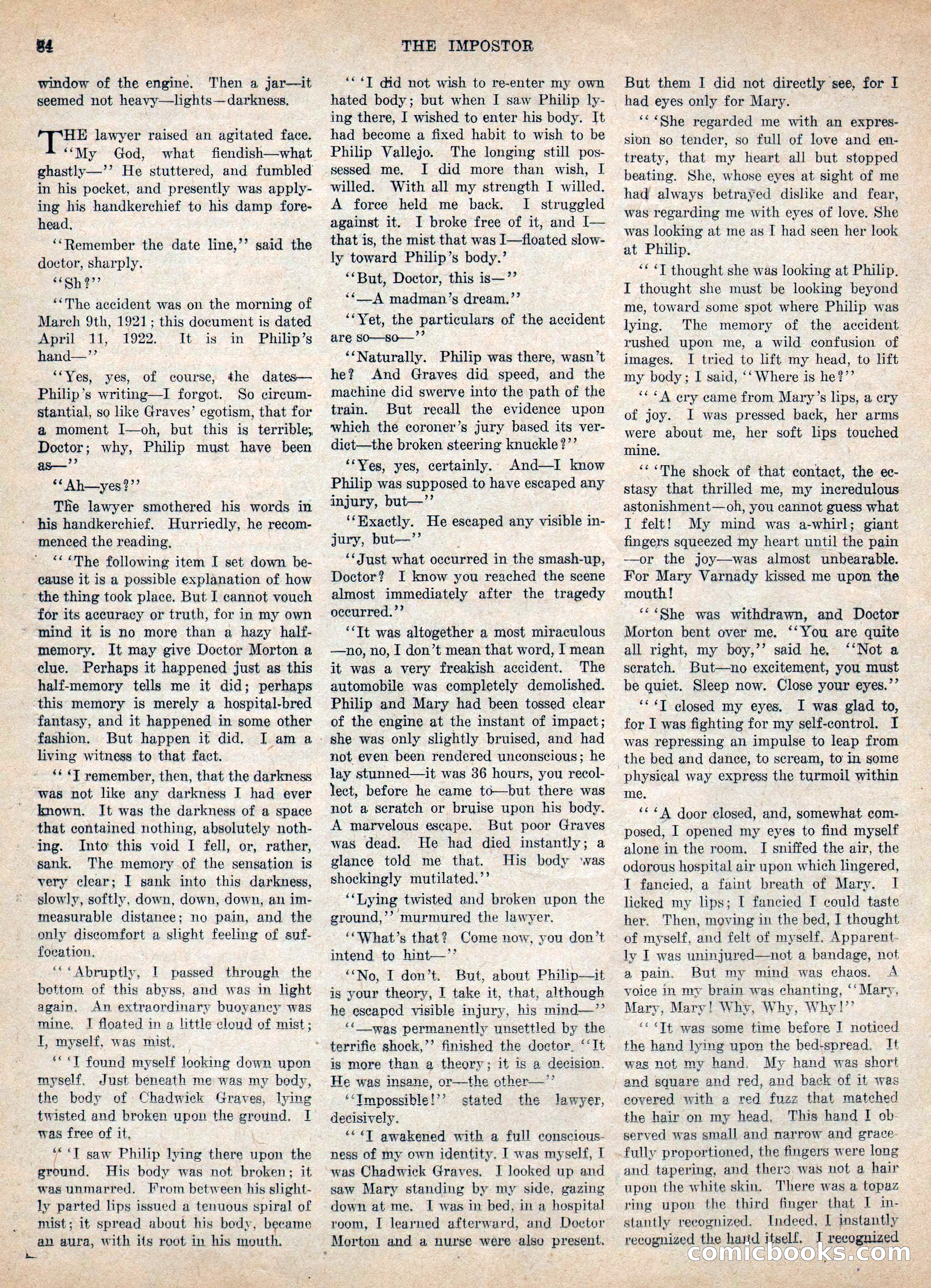 Weird Tales, Vol. IV, No. 2 — page 86 of 196