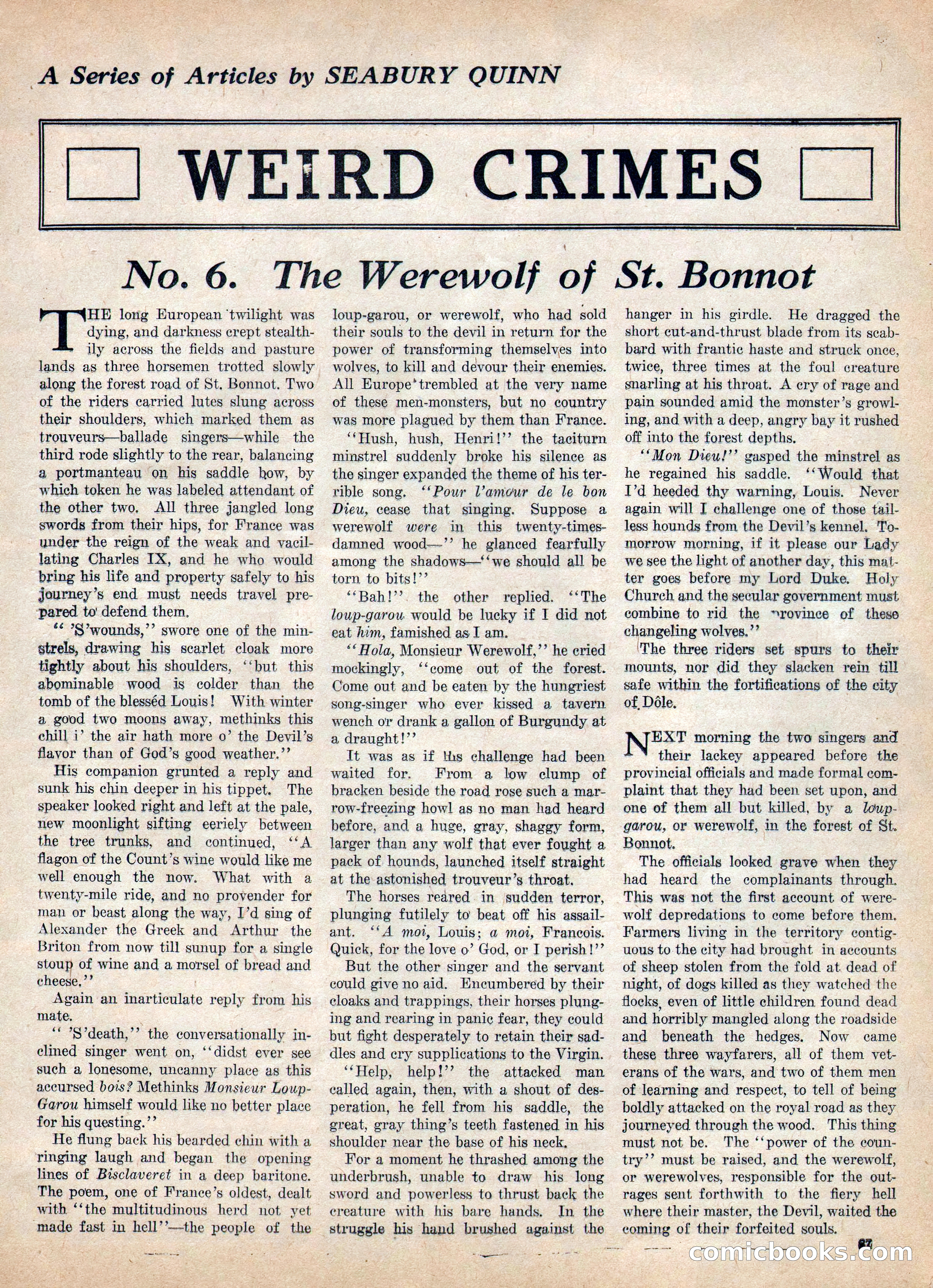 Weird Tales, Vol. IV, No. 2 — page 89 of 196