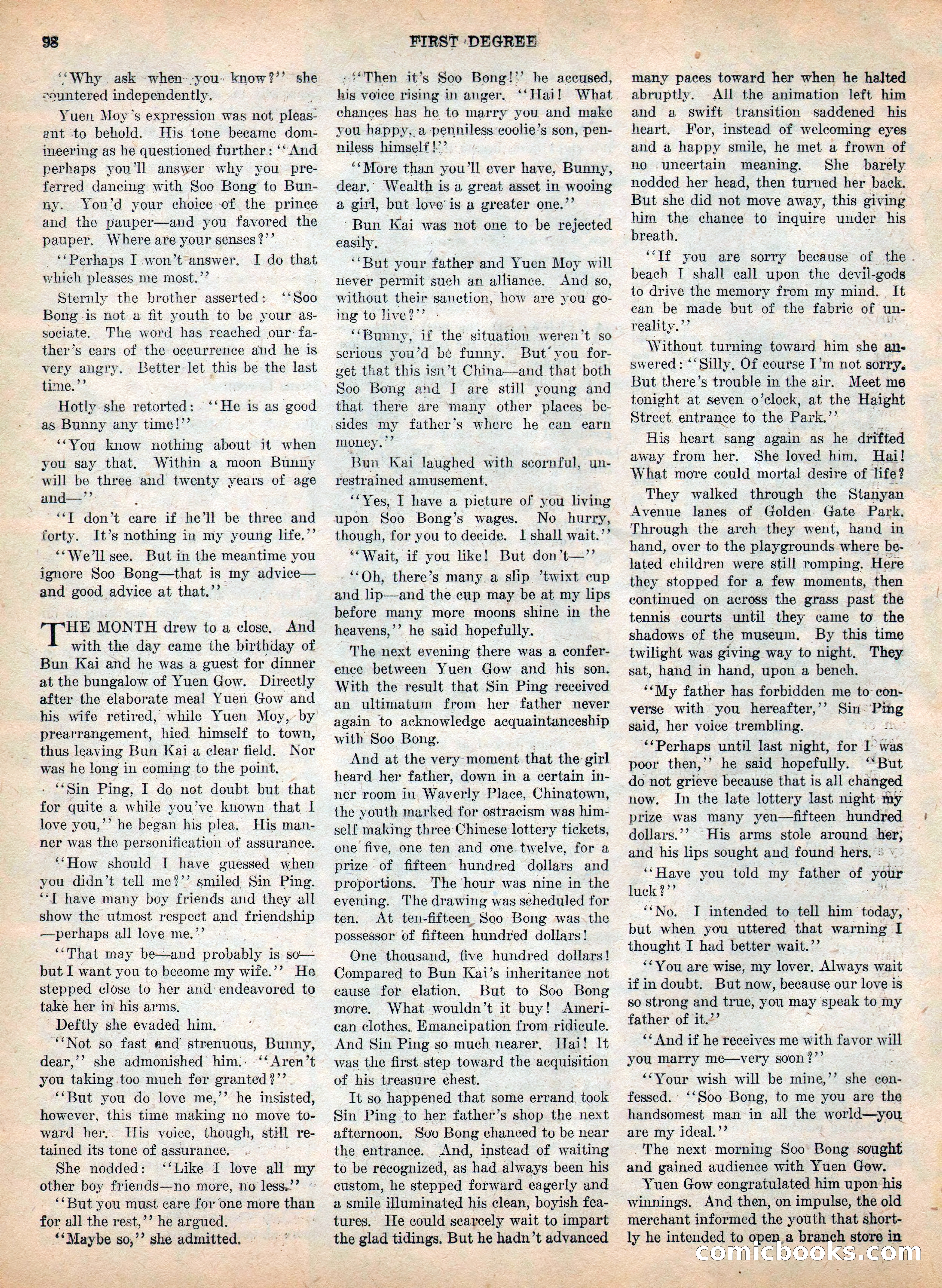 Weird Tales, Vol. IV, No. 2 — page 100 of 196