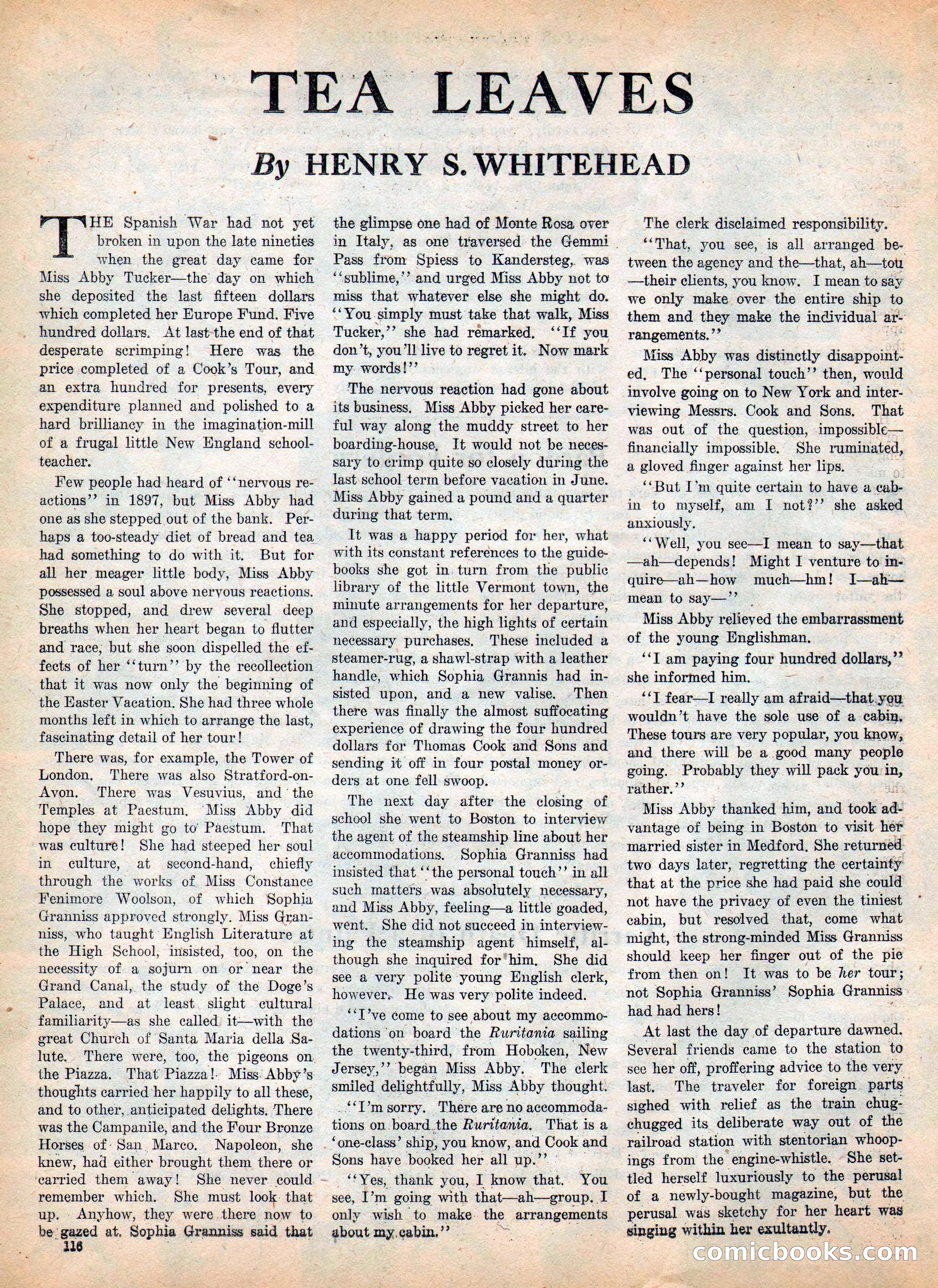 Weird Tales, Vol. IV, No. 2 — page 118 of 196
