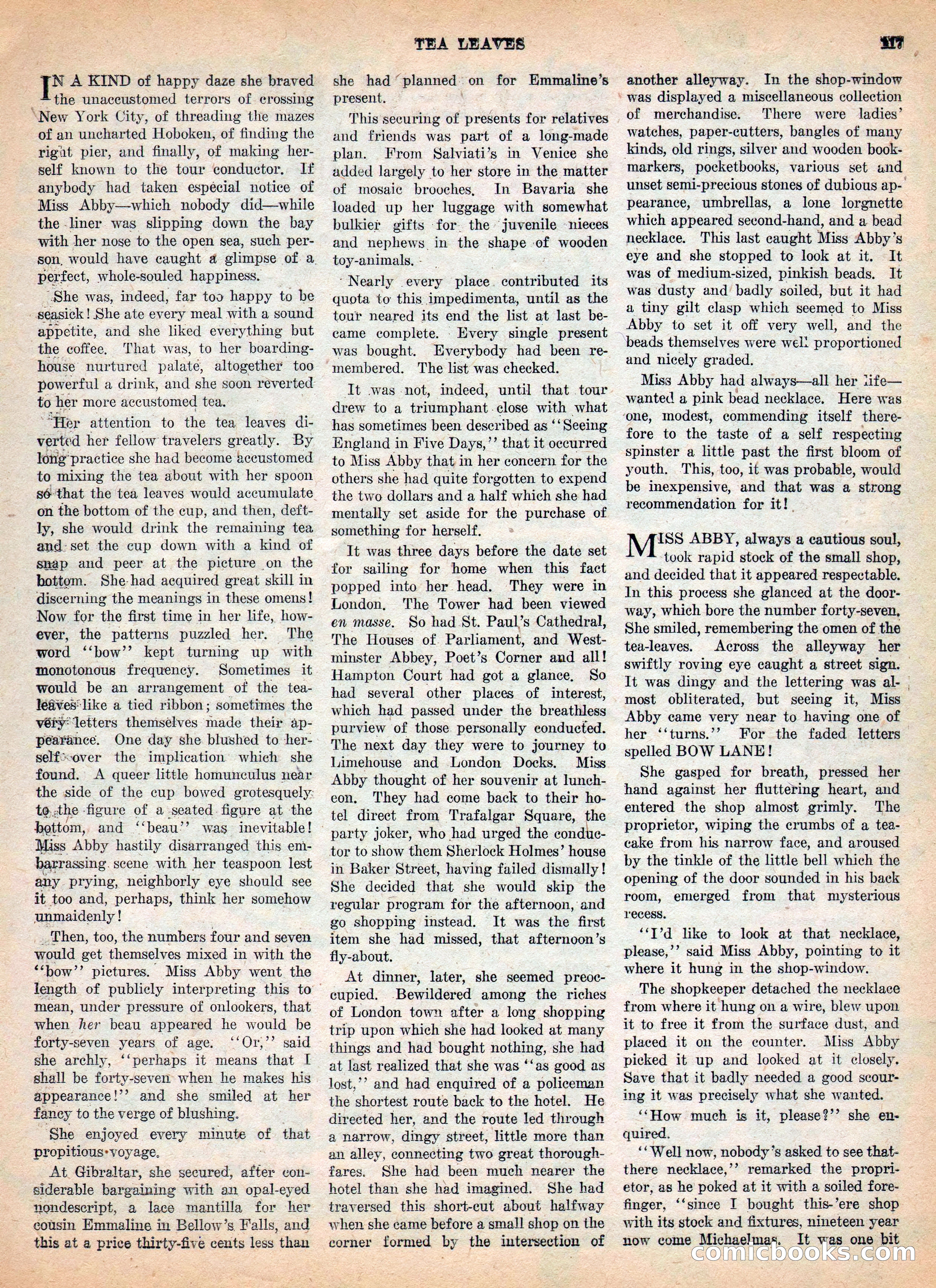Weird Tales, Vol. IV, No. 2 — page 119 of 196