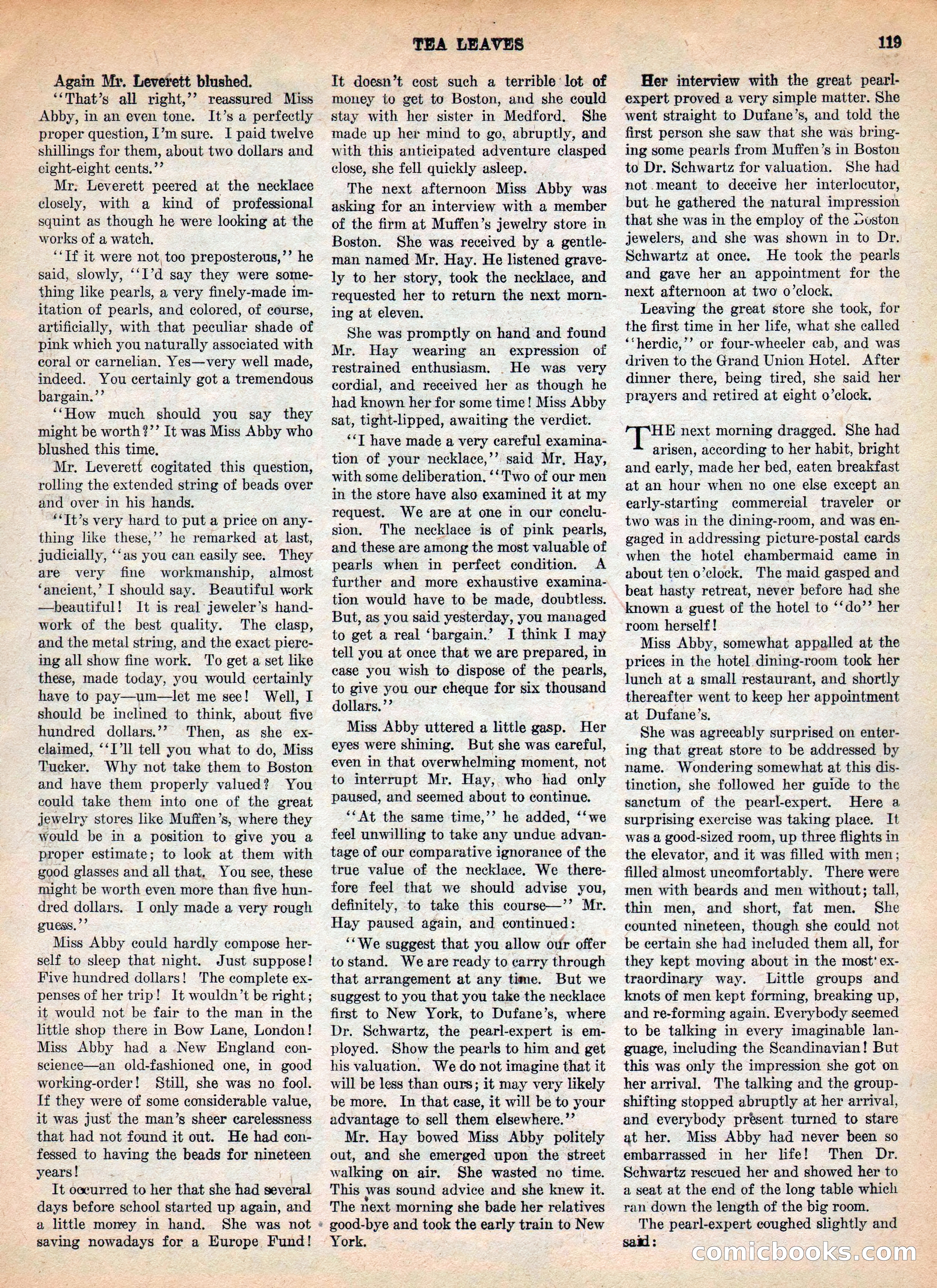 Weird Tales, Vol. IV, No. 2 — page 121 of 196