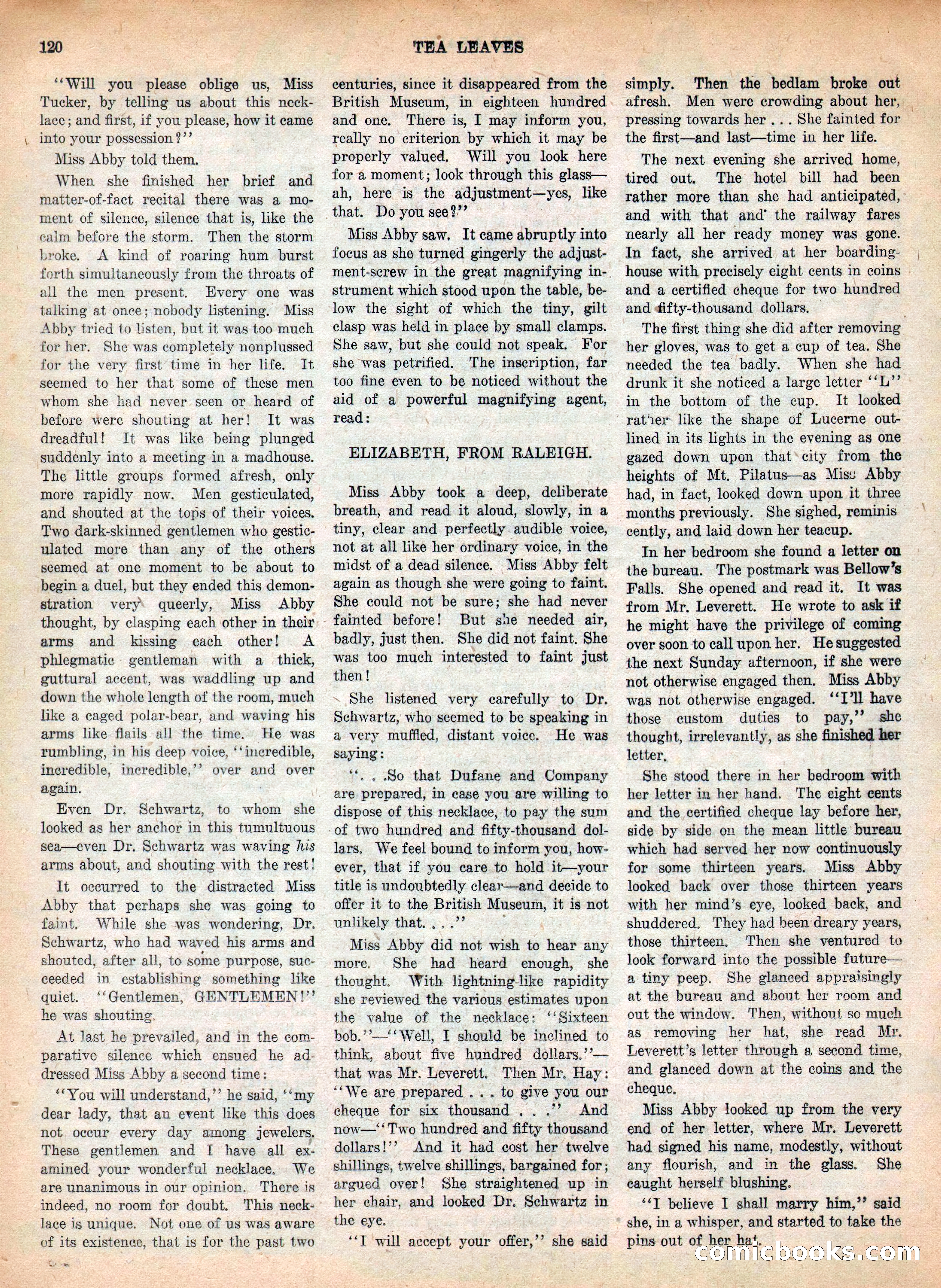 Weird Tales, Vol. IV, No. 2 — page 122 of 196