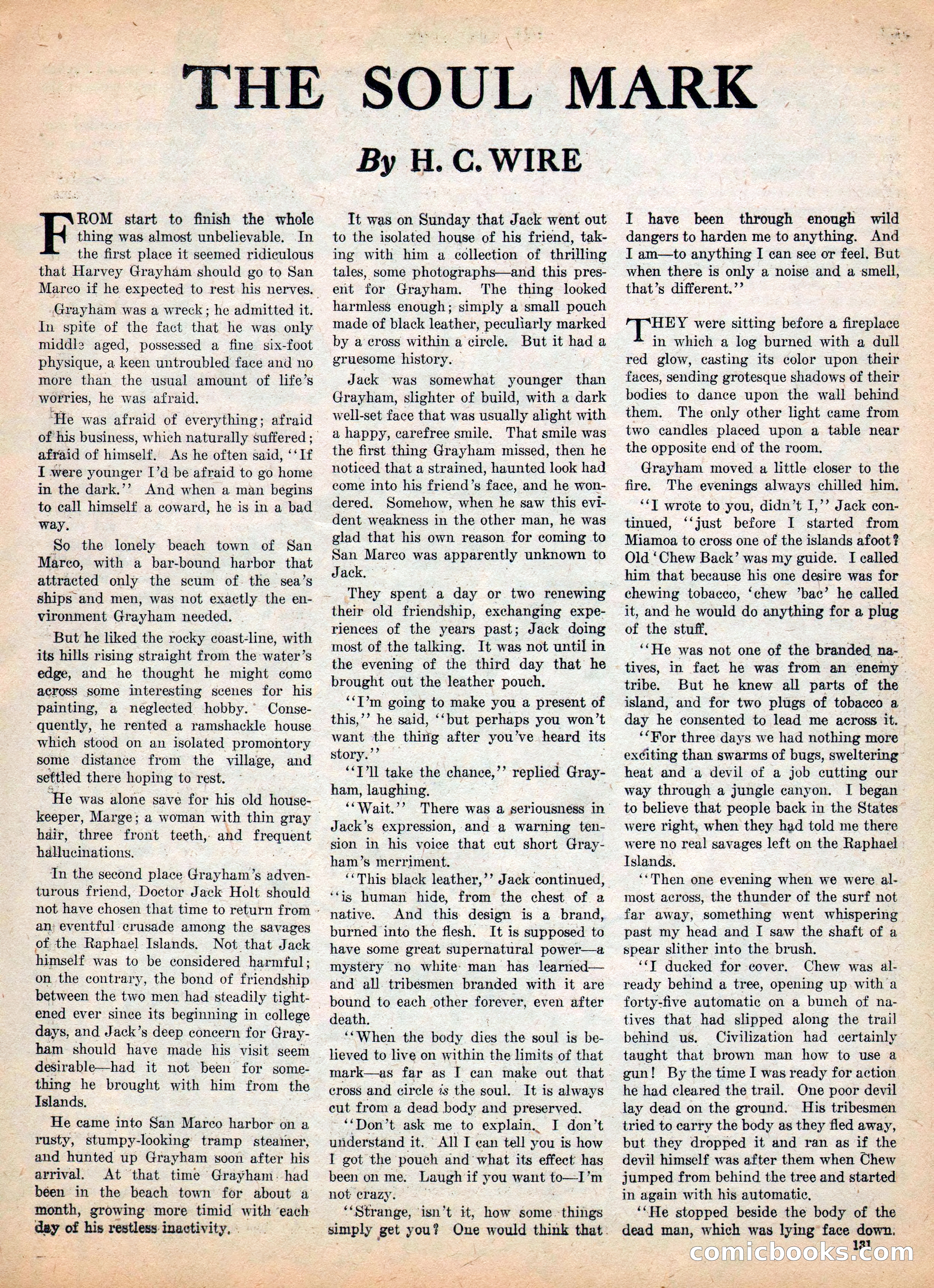 Weird Tales, Vol. IV, No. 2 — page 133 of 196
