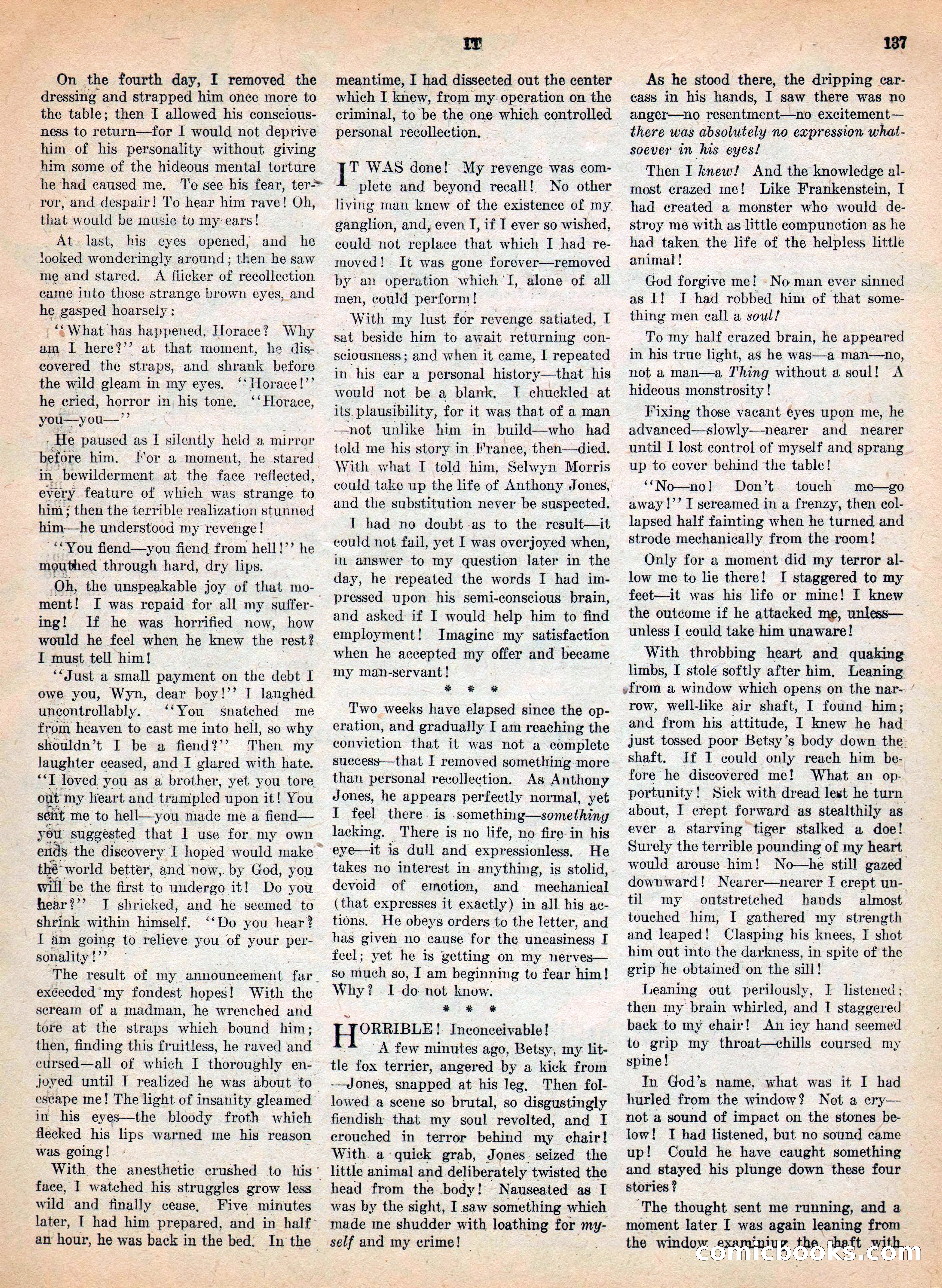 Weird Tales, Vol. IV, No. 2 — page 139 of 196