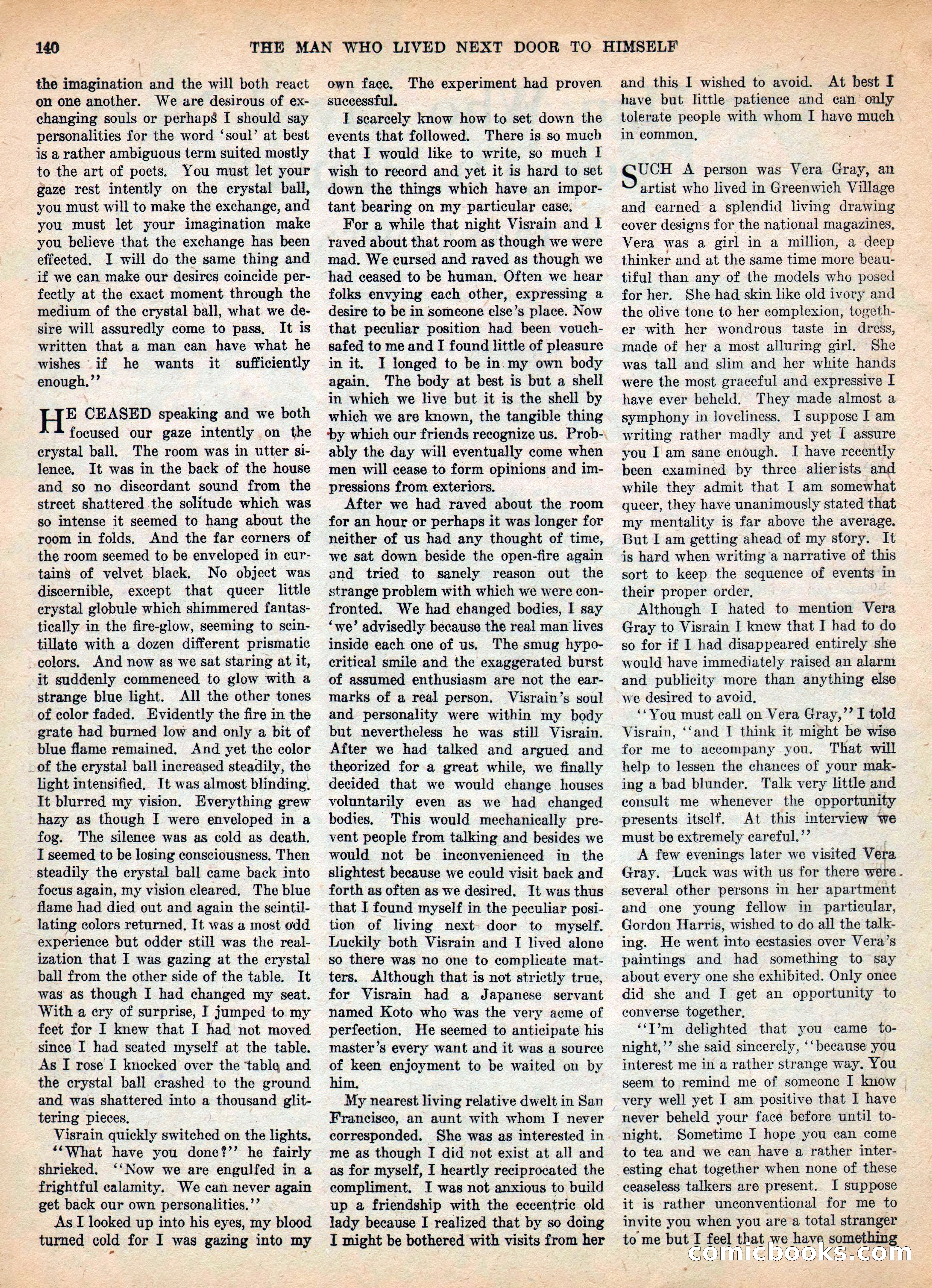 Weird Tales, Vol. IV, No. 2 — page 142 of 196