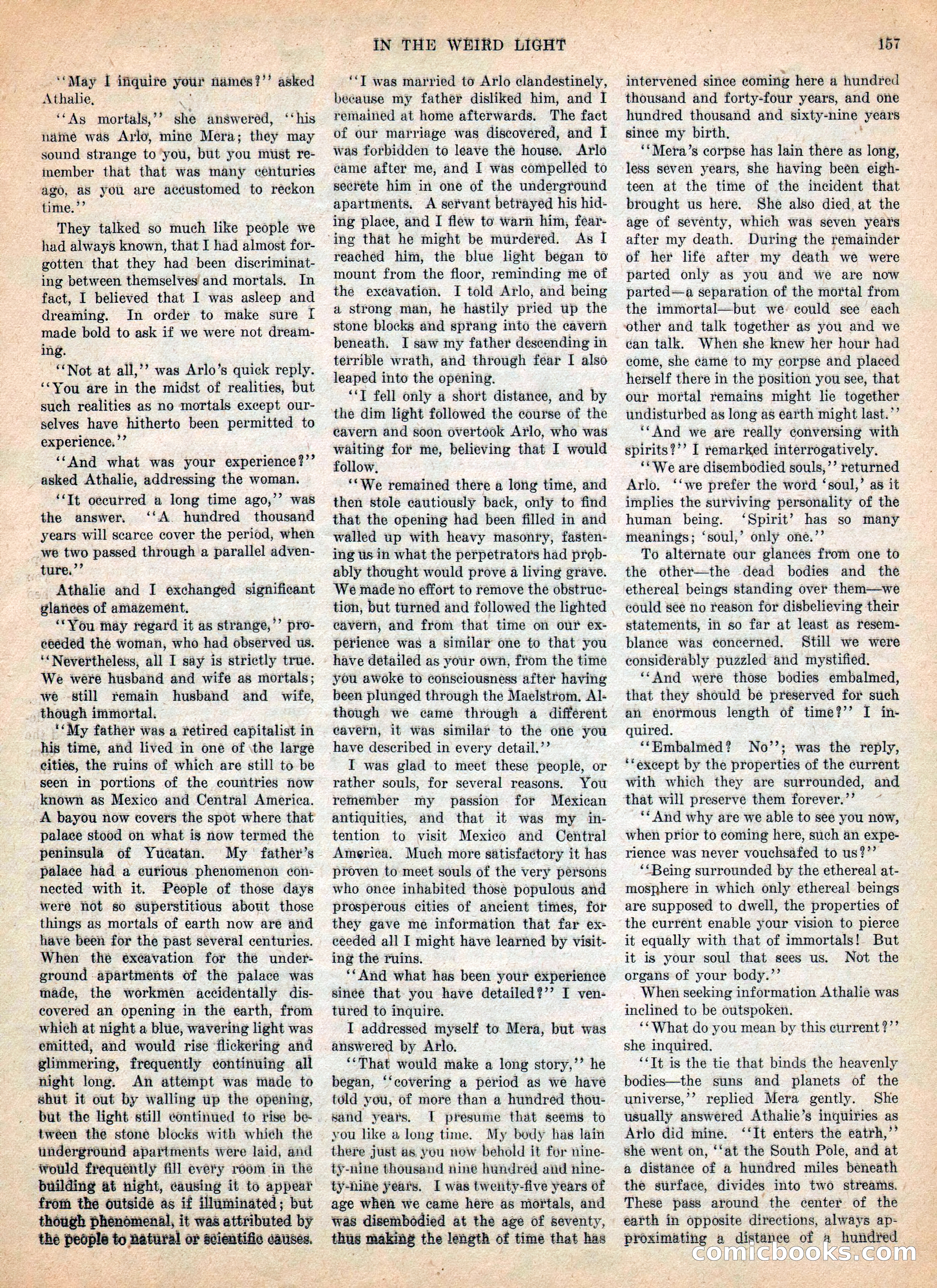 Weird Tales, Vol. IV, No. 2 — page 159 of 196