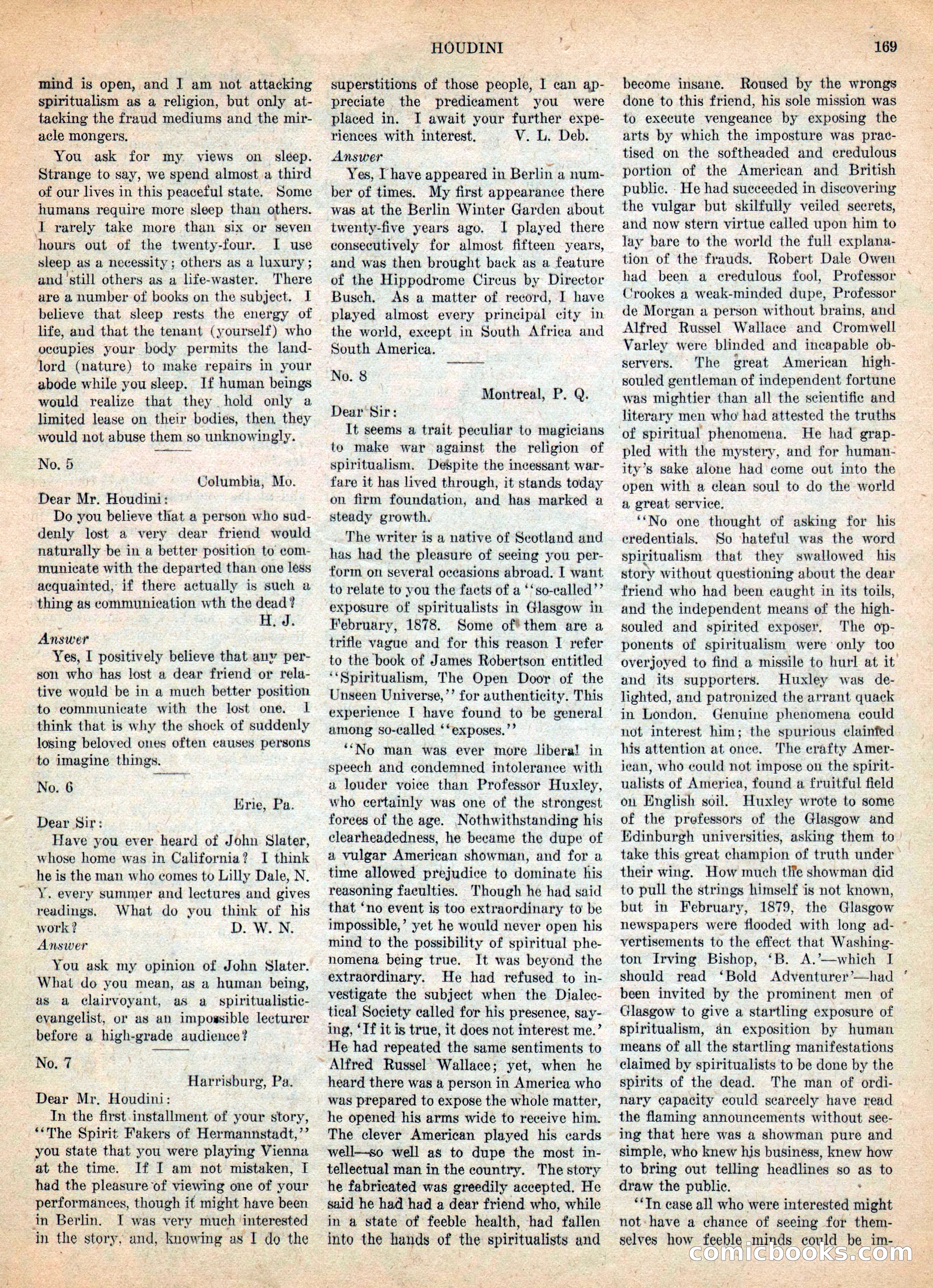 Weird Tales, Vol. IV, No. 2 — page 171 of 196