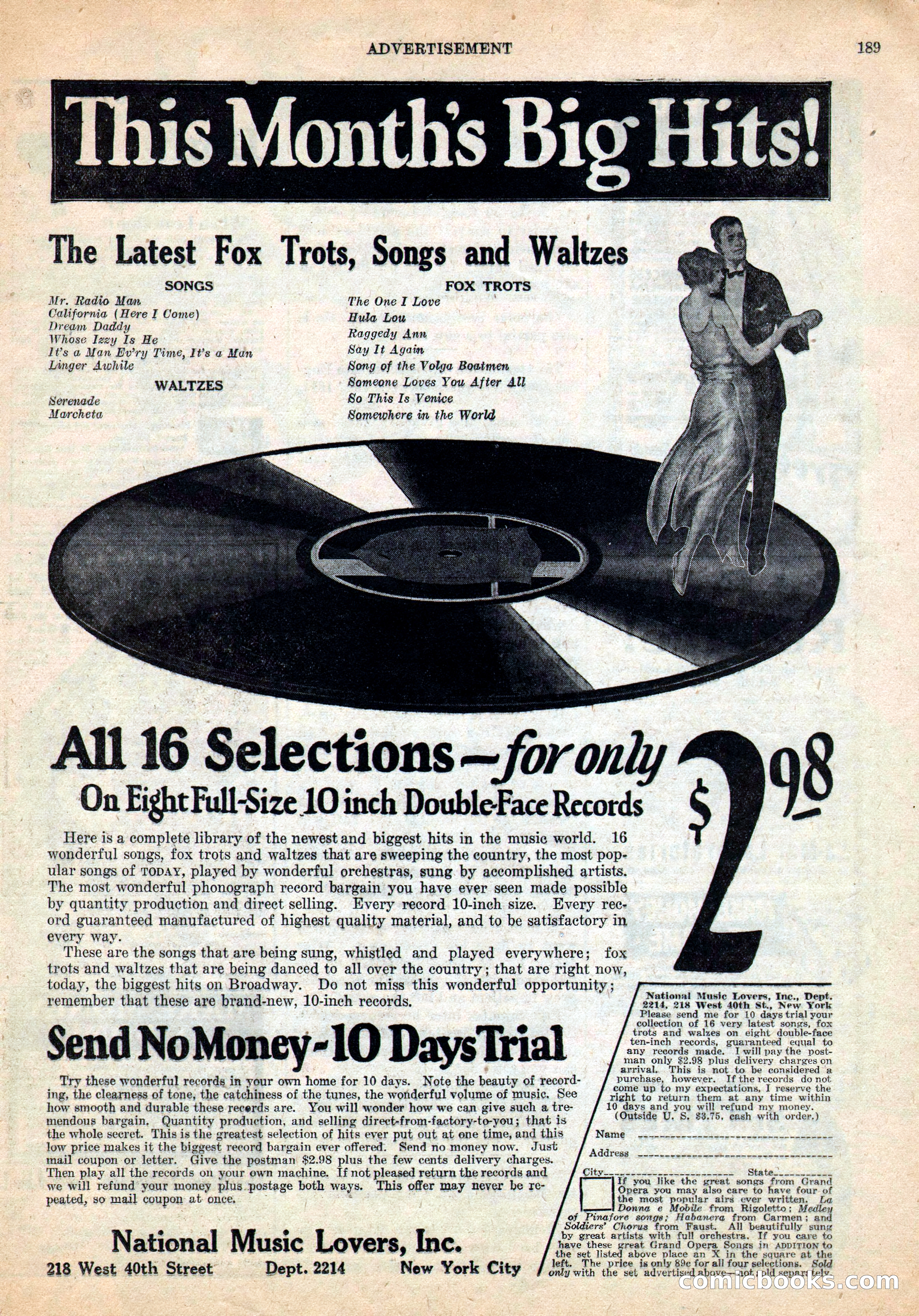 Weird Tales, Vol. IV, No. 2 — page 191 of 196