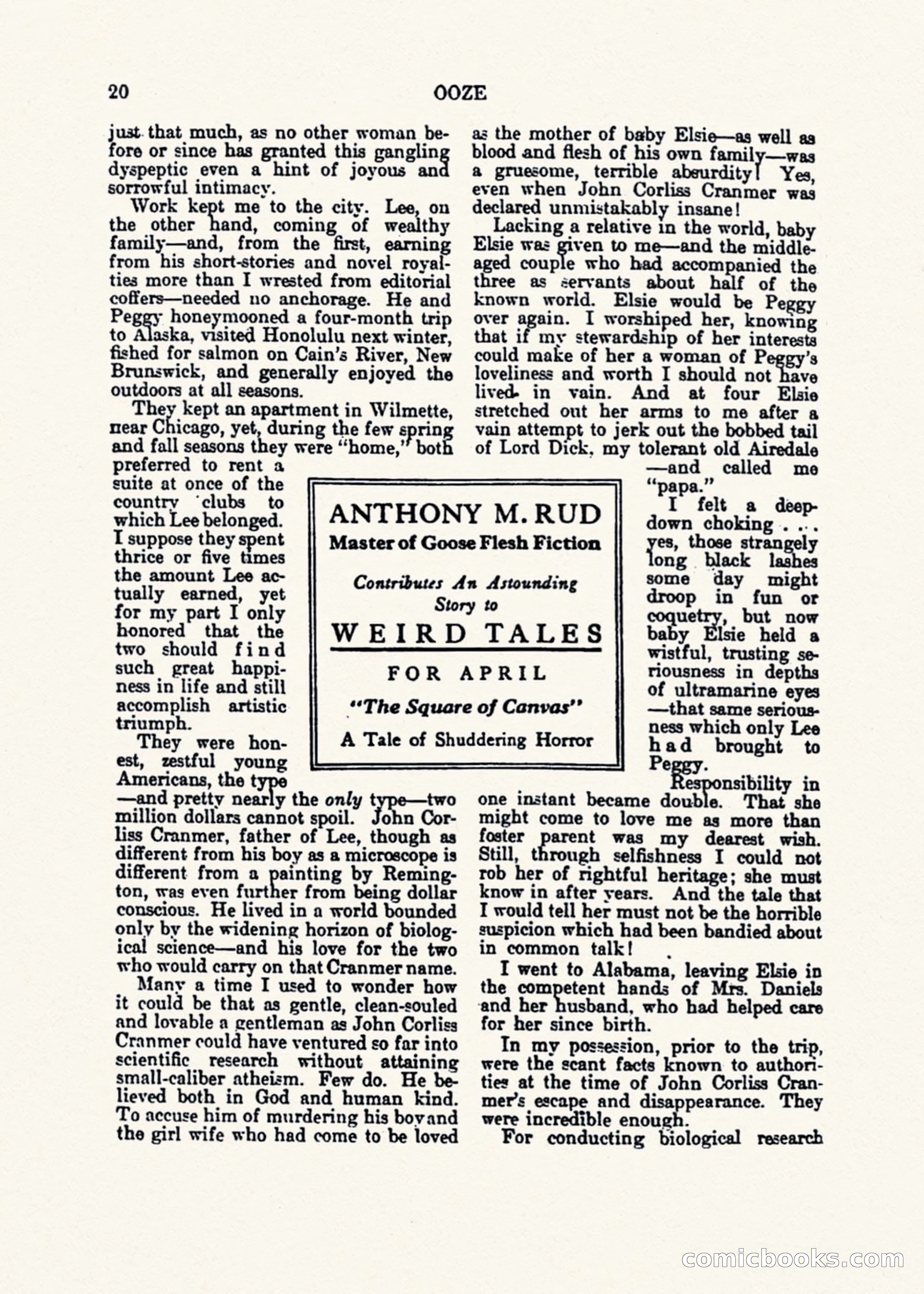Weird Tales, Vol. 1, No. 1 — page 21 of 194