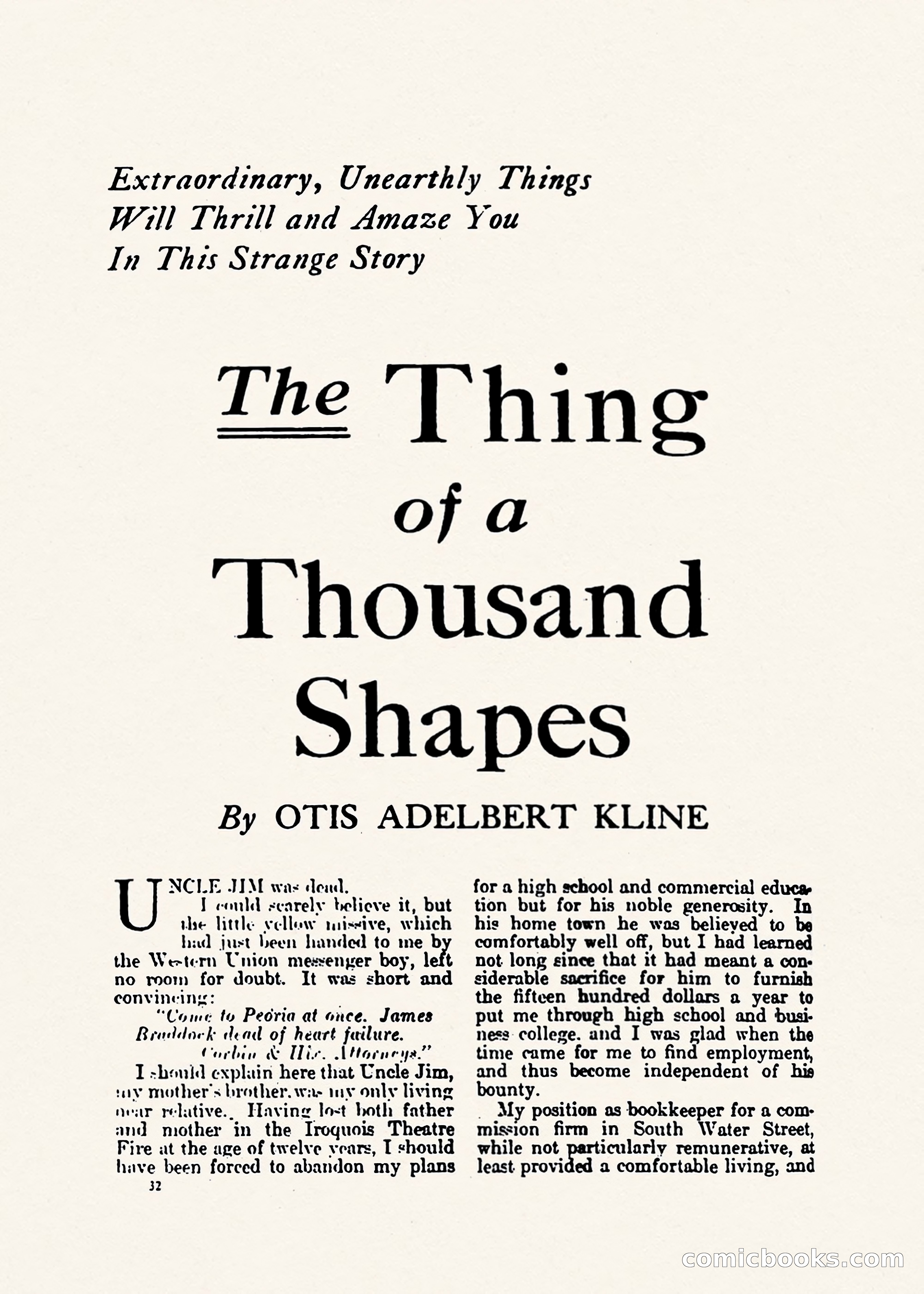 Weird Tales, Vol. 1, No. 1 — page 33 of 194