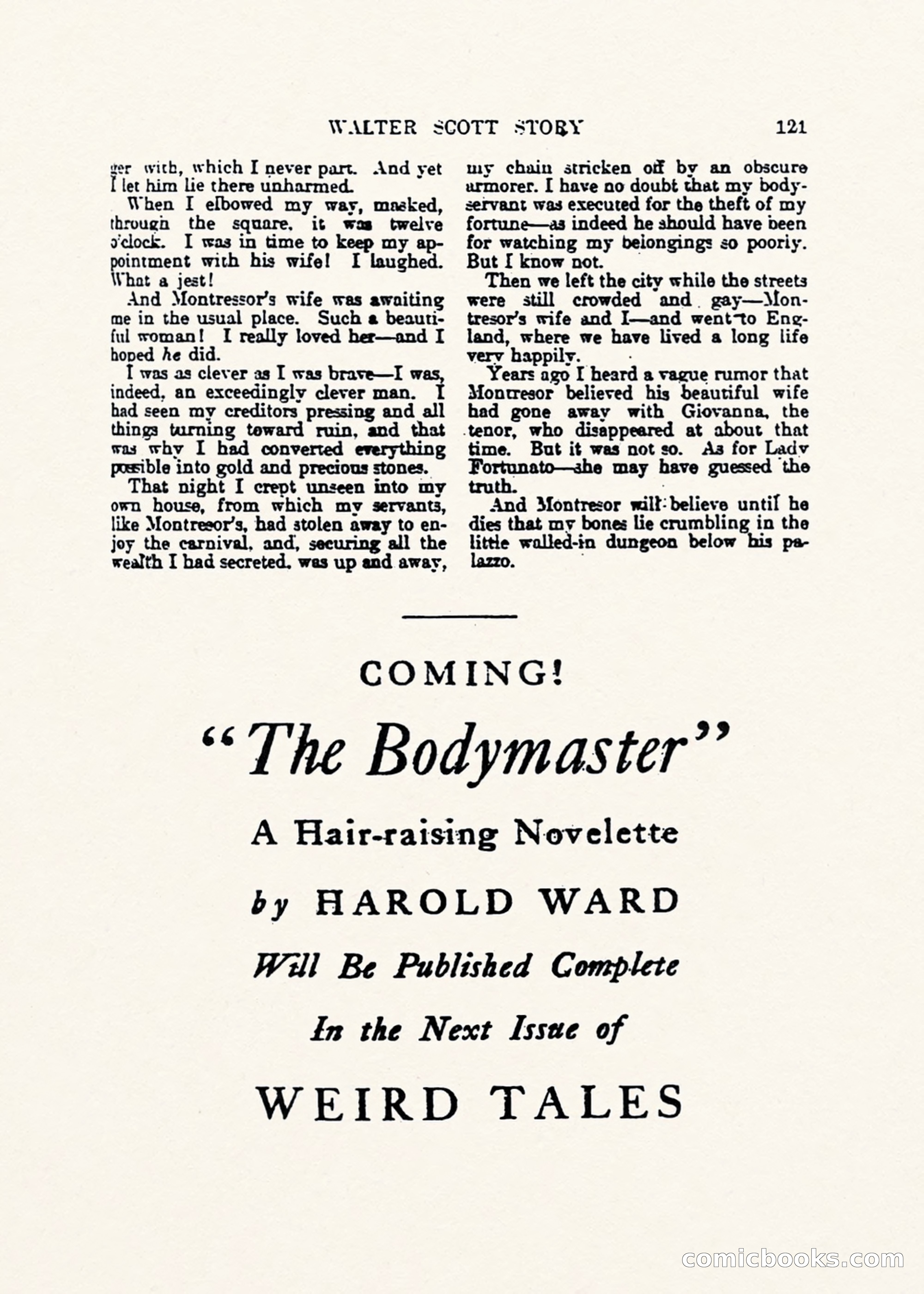 Weird Tales, Vol. 1, No. 1 — page 122 of 194