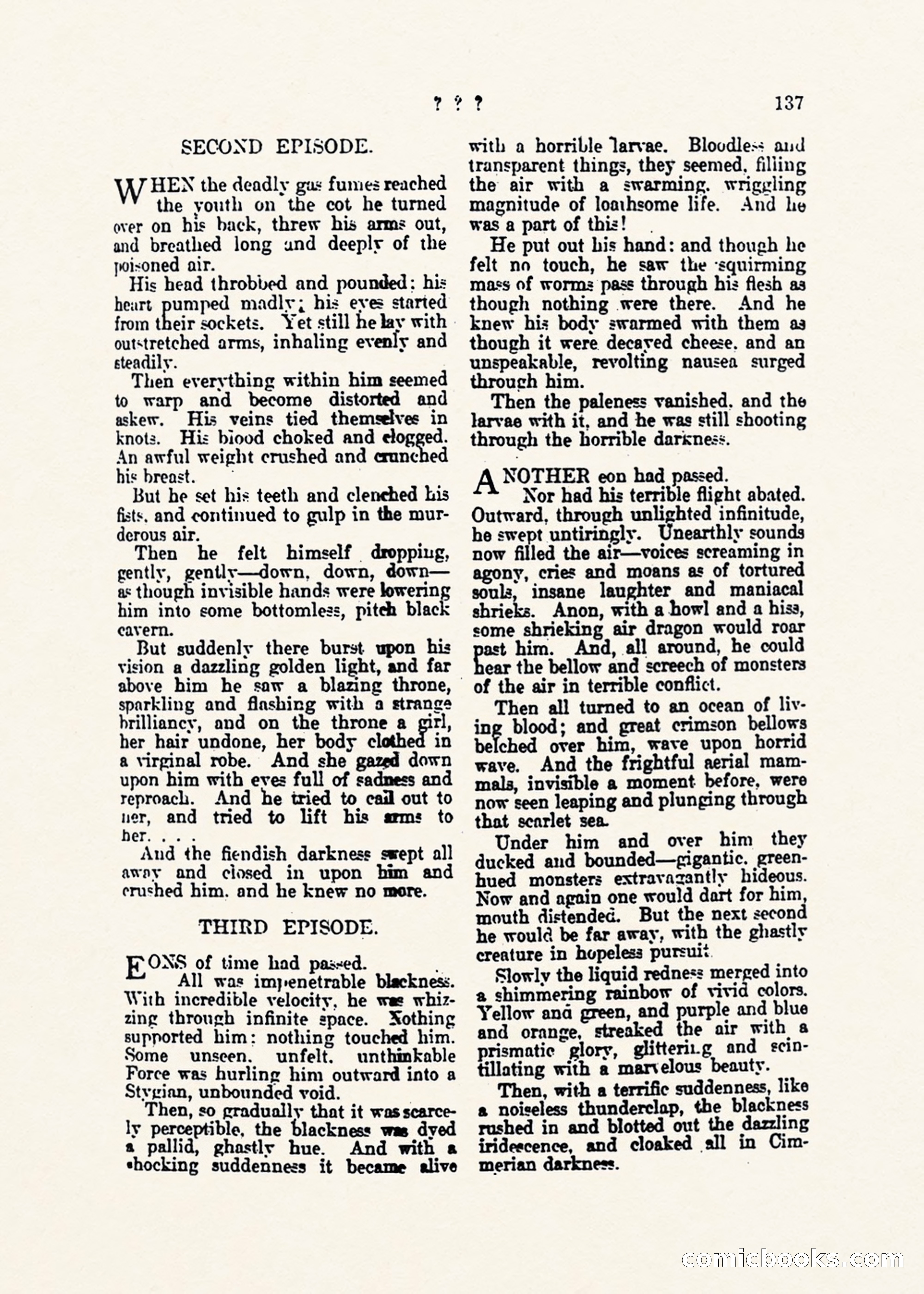 Weird Tales, Vol. 1, No. 1 — page 138 of 194