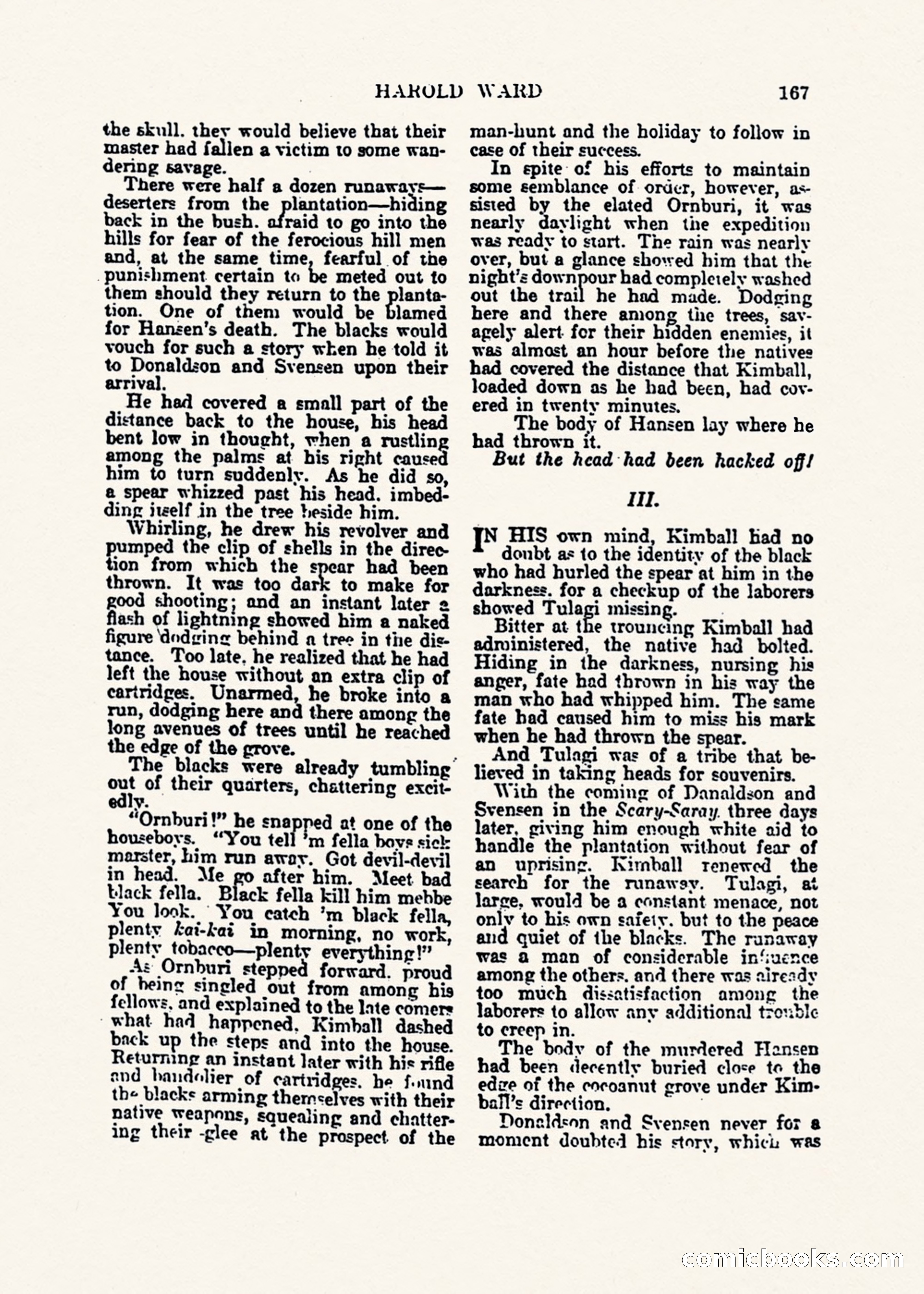 Weird Tales, Vol. 1, No. 1 — page 168 of 194