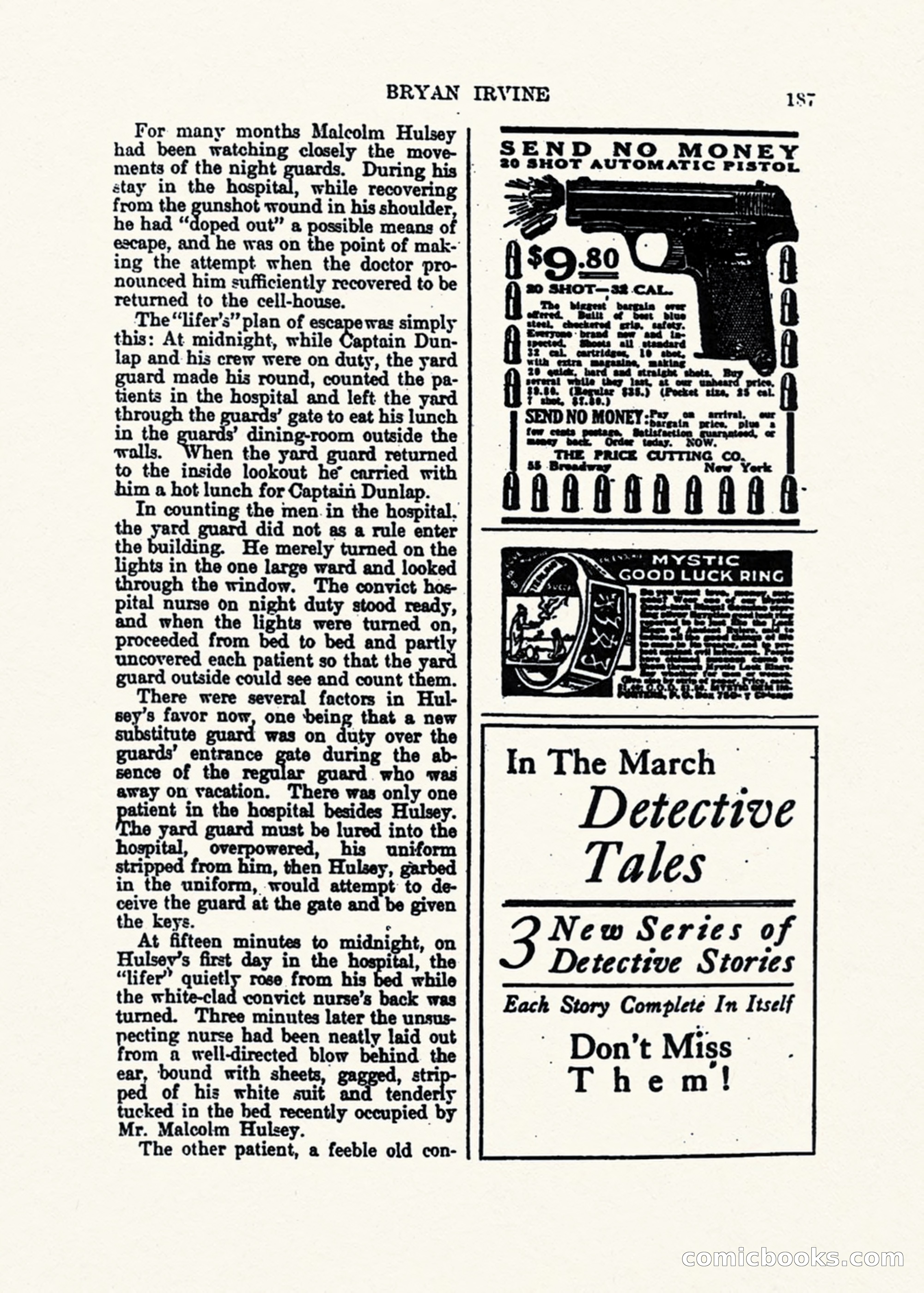 Weird Tales, Vol. 1, No. 1 — page 188 of 194