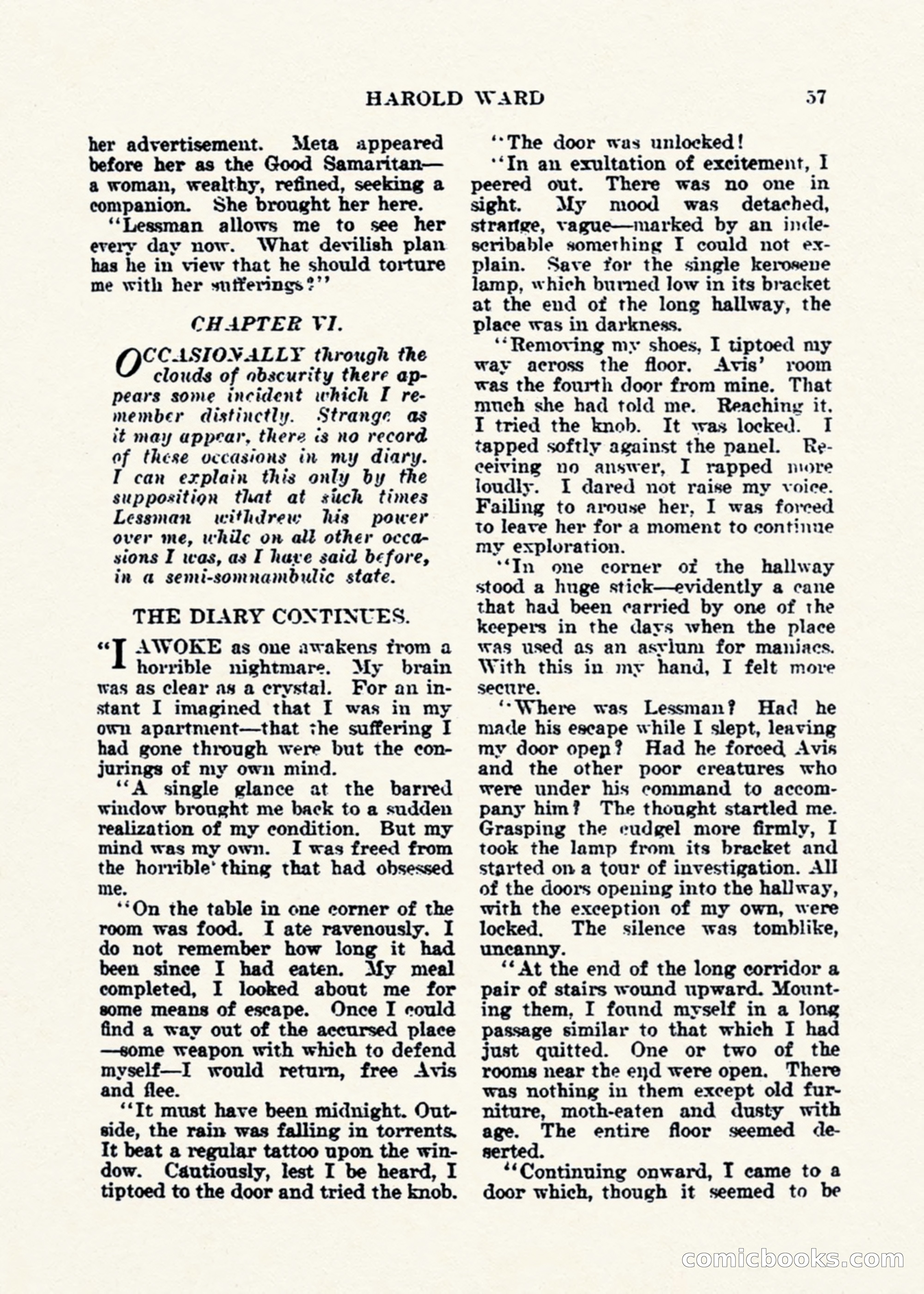 Weird Tales, Vol. 1, No. 2 — page 58 of 194