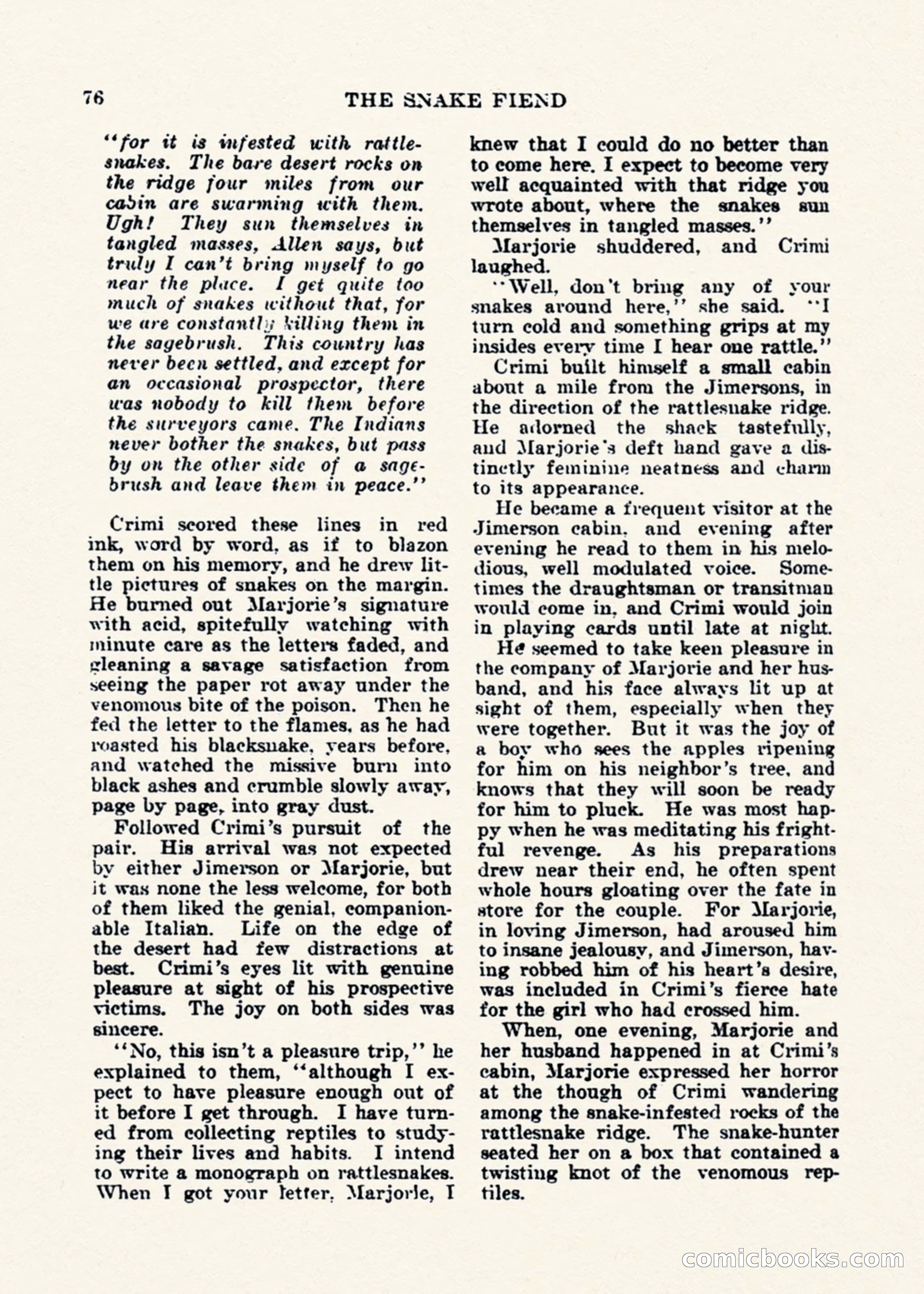 Weird Tales, Vol. 1, No. 2 — page 77 of 194