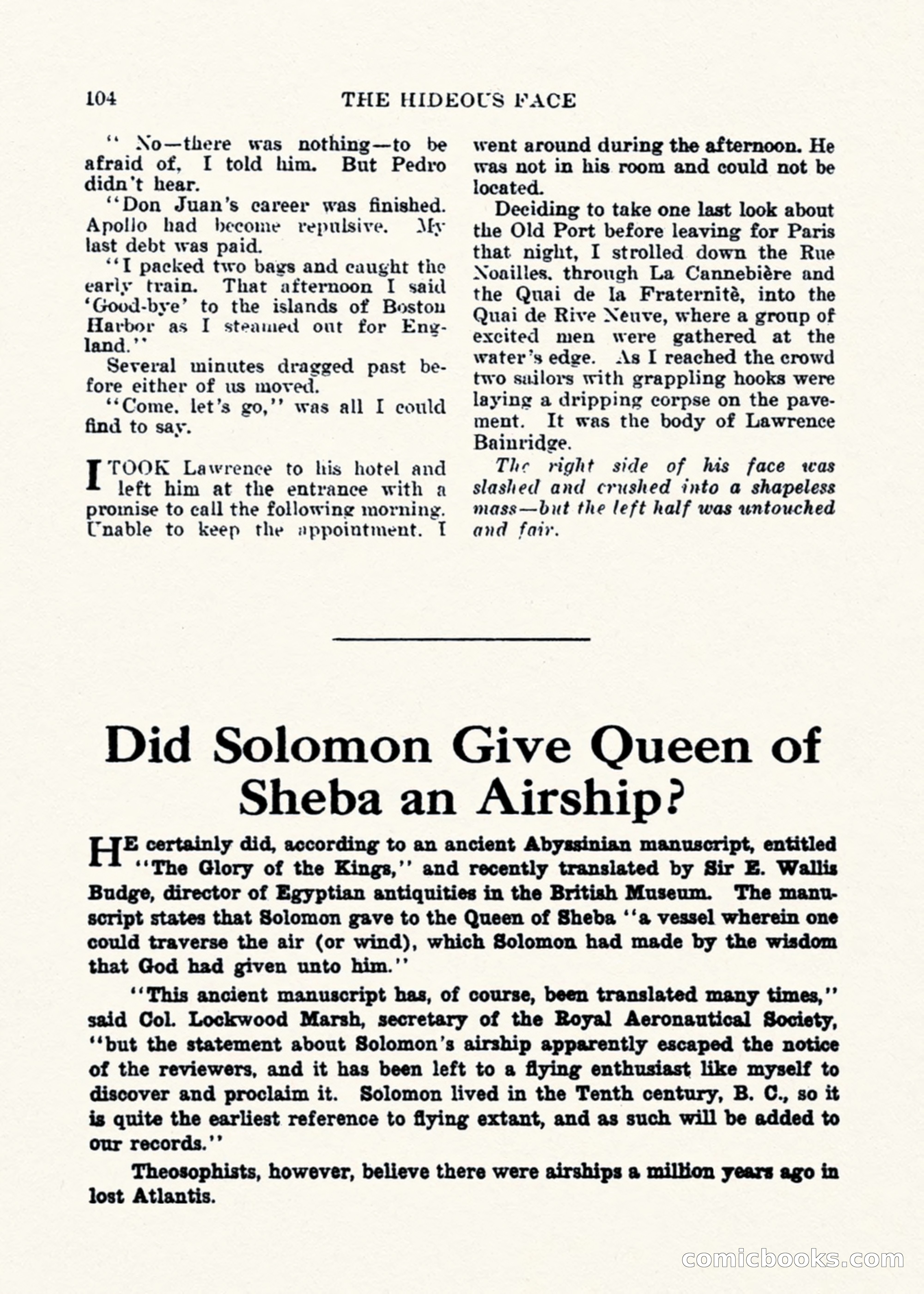 Weird Tales, Vol. 1, No. 2 — page 105 of 194
