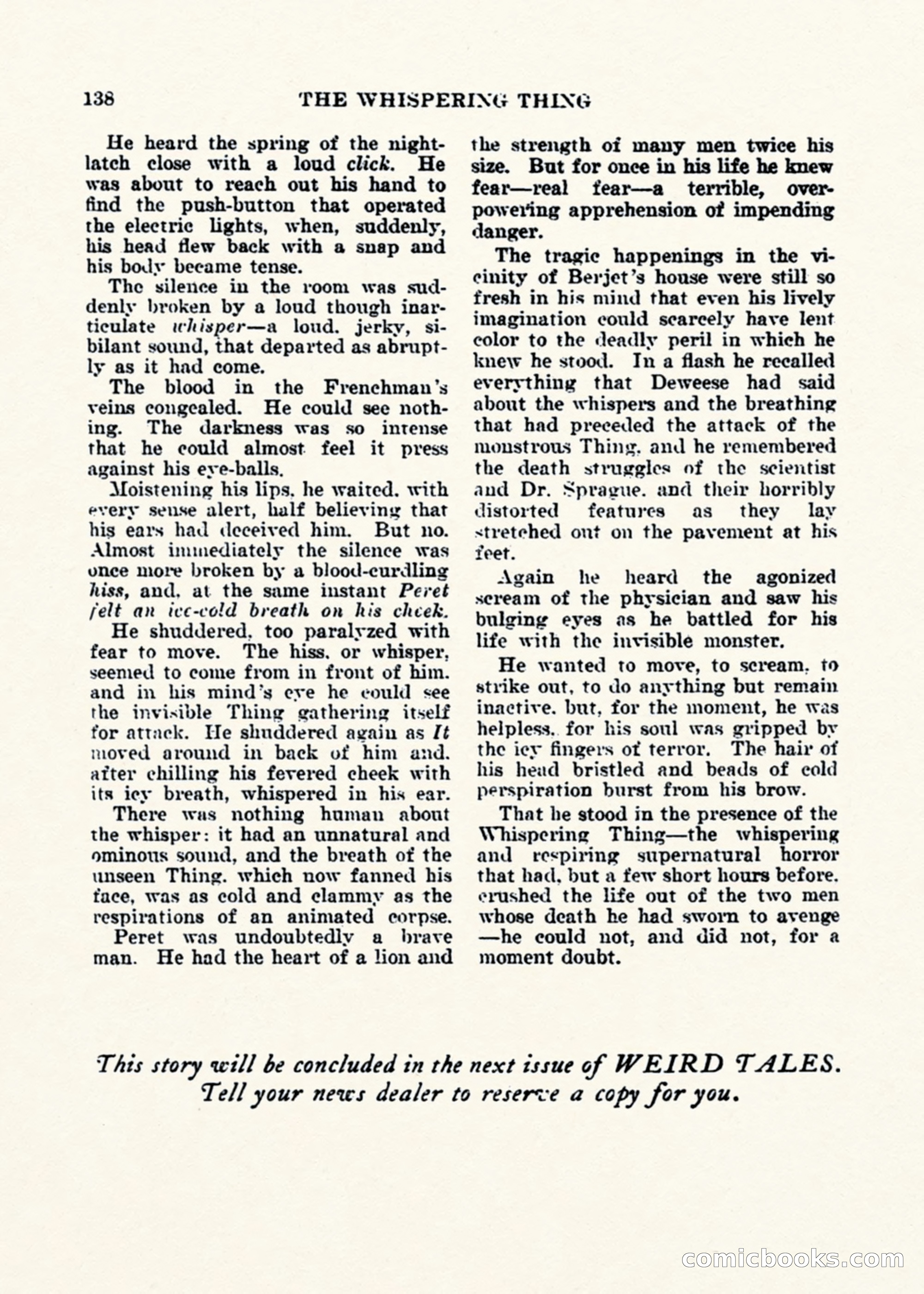 Weird Tales, Vol. 1, No. 2 — page 139 of 194