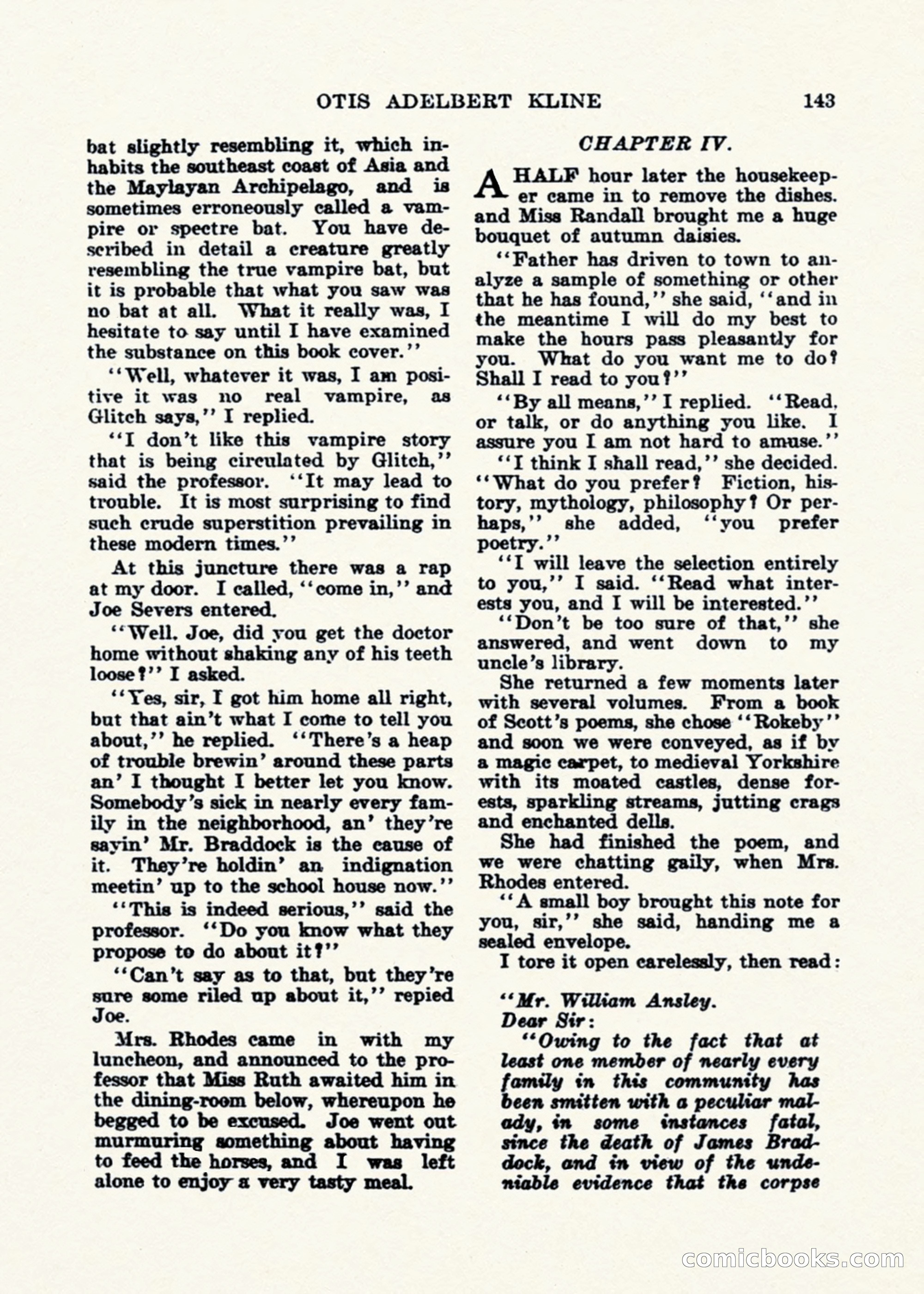 Weird Tales, Vol. 1, No. 2 — page 144 of 194