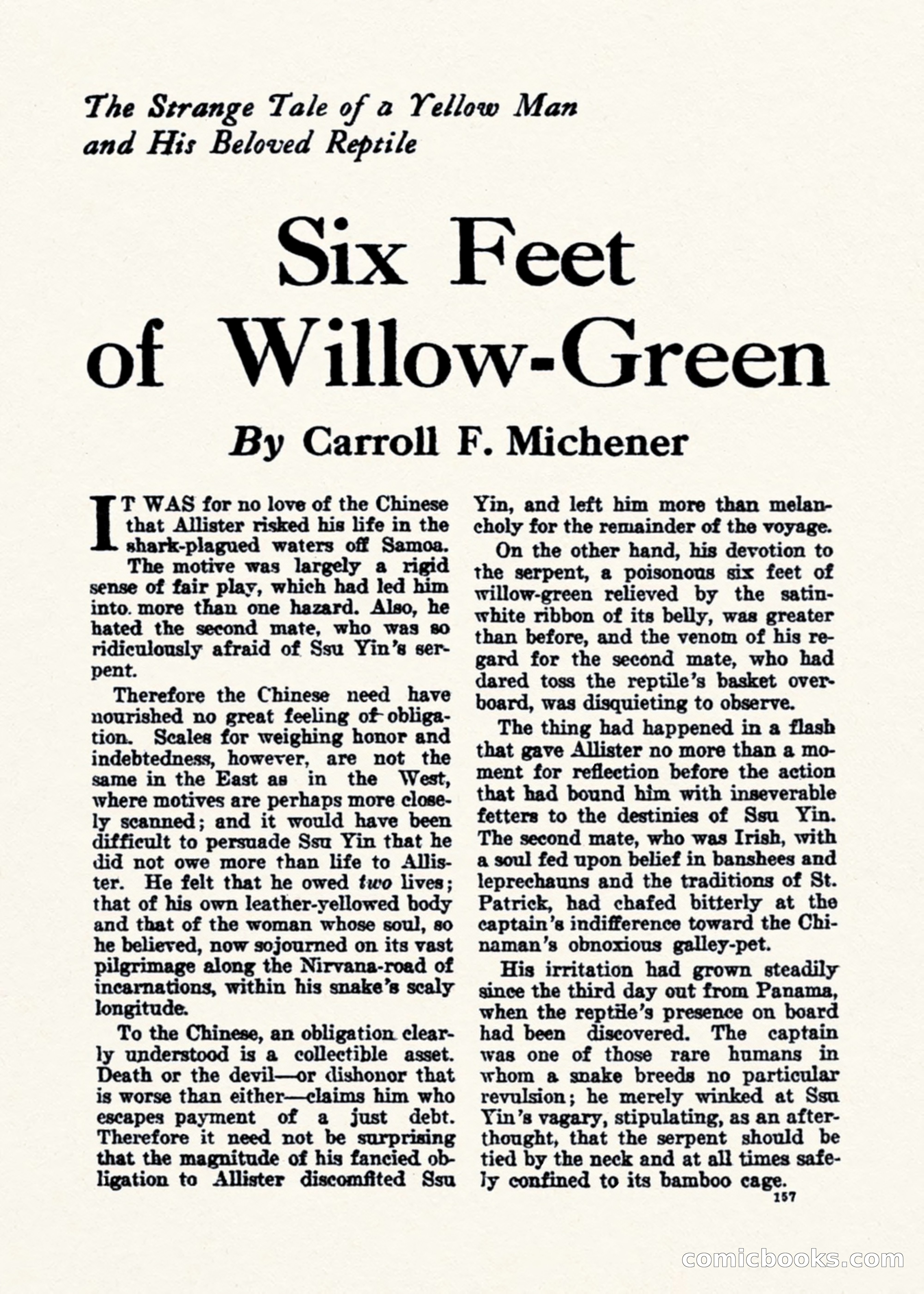 Weird Tales, Vol. 1, No. 2 — page 158 of 194