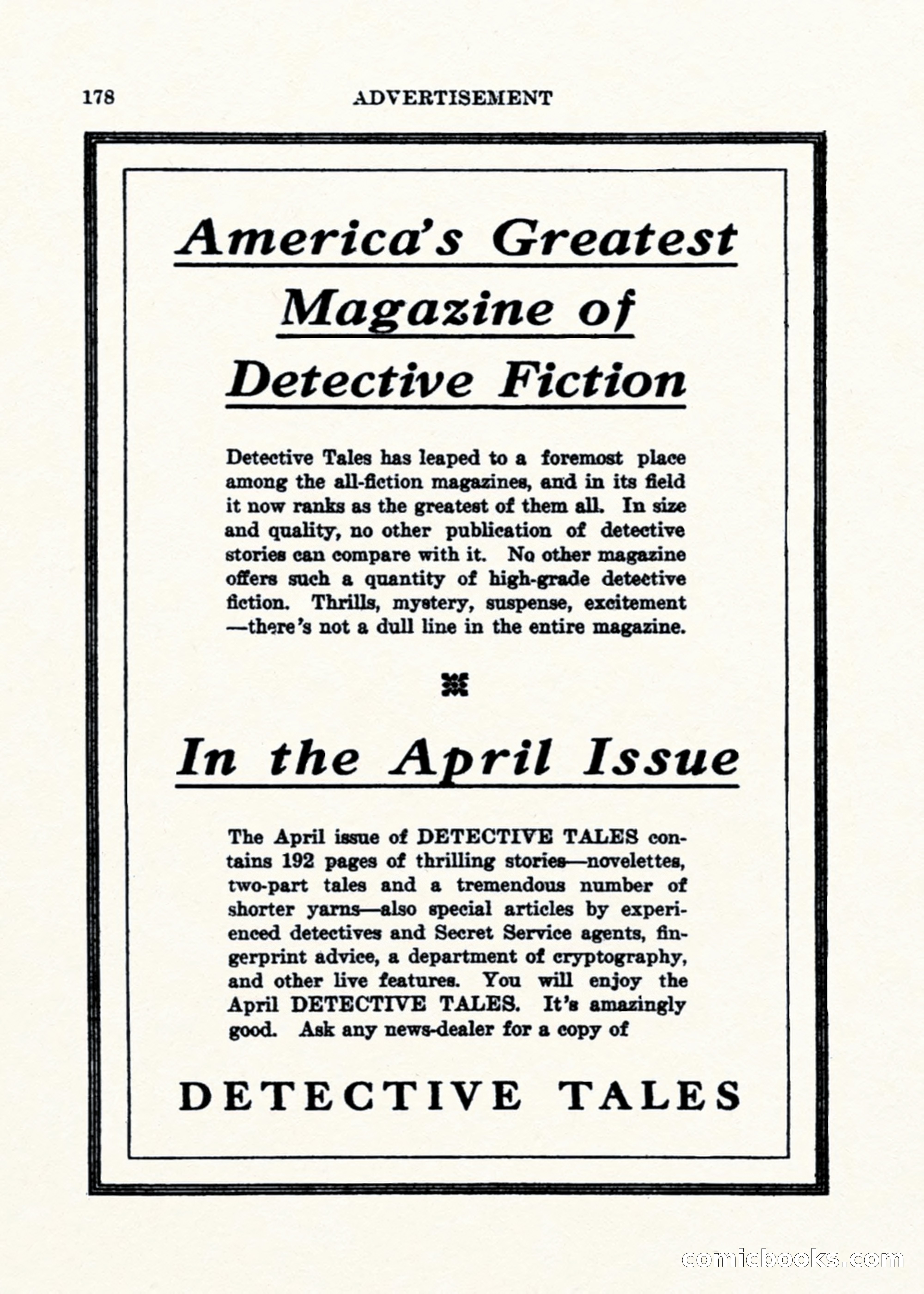 Weird Tales, Vol. 1, No. 2 — page 179 of 194