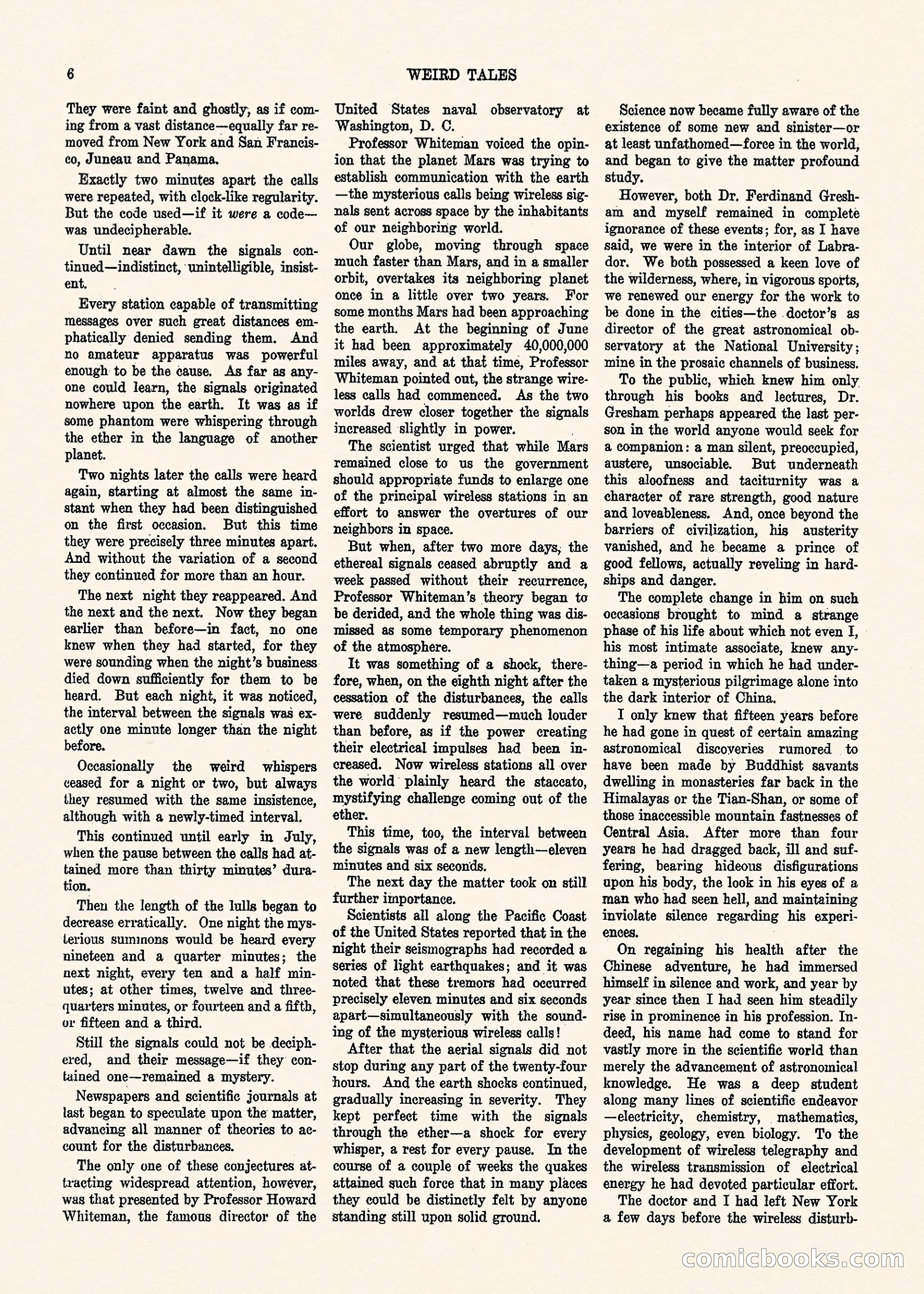Weird Tales, Vol. 1, No. 3 — page 7 of 122
