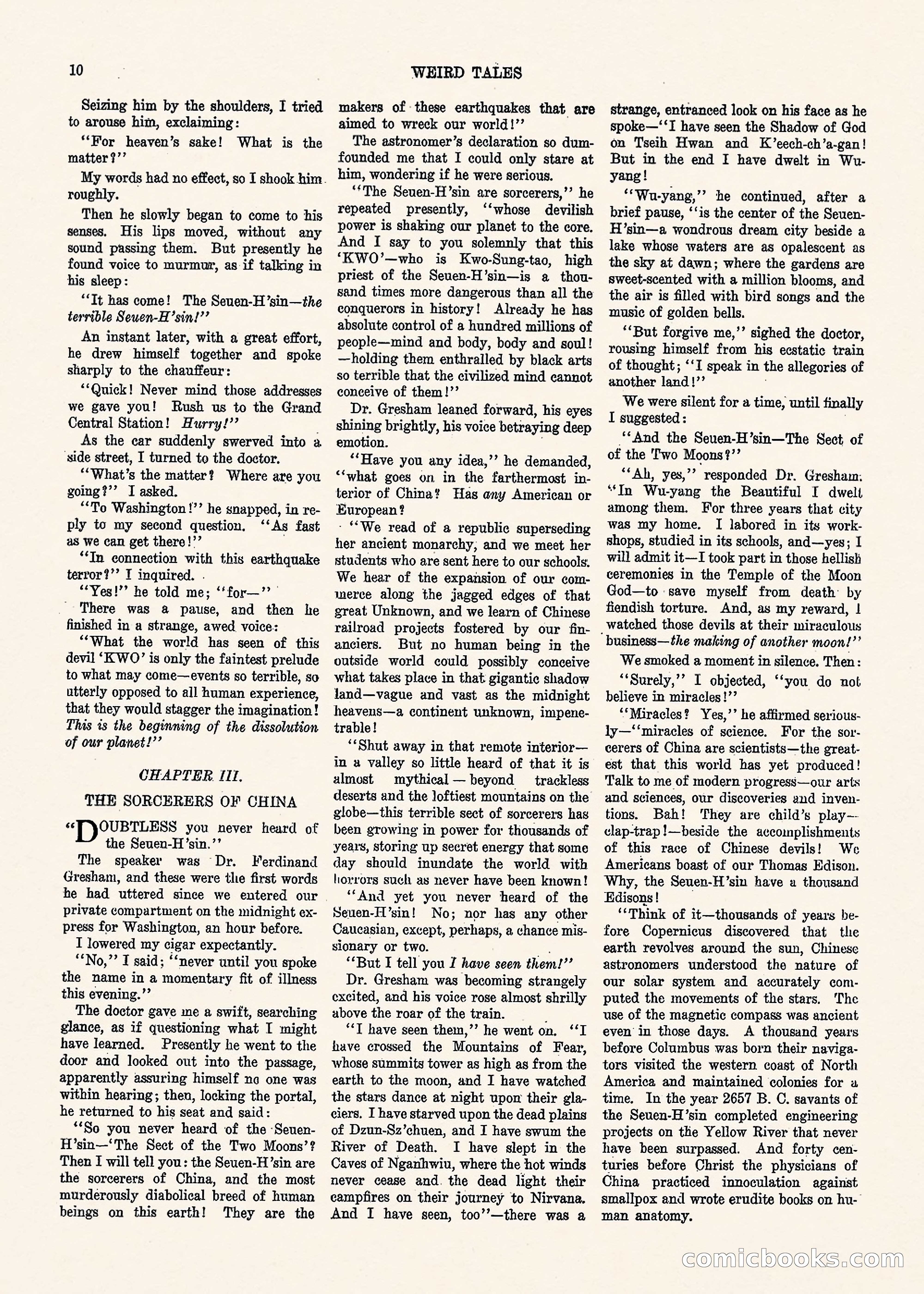 Weird Tales, Vol. 1, No. 3 — page 11 of 122