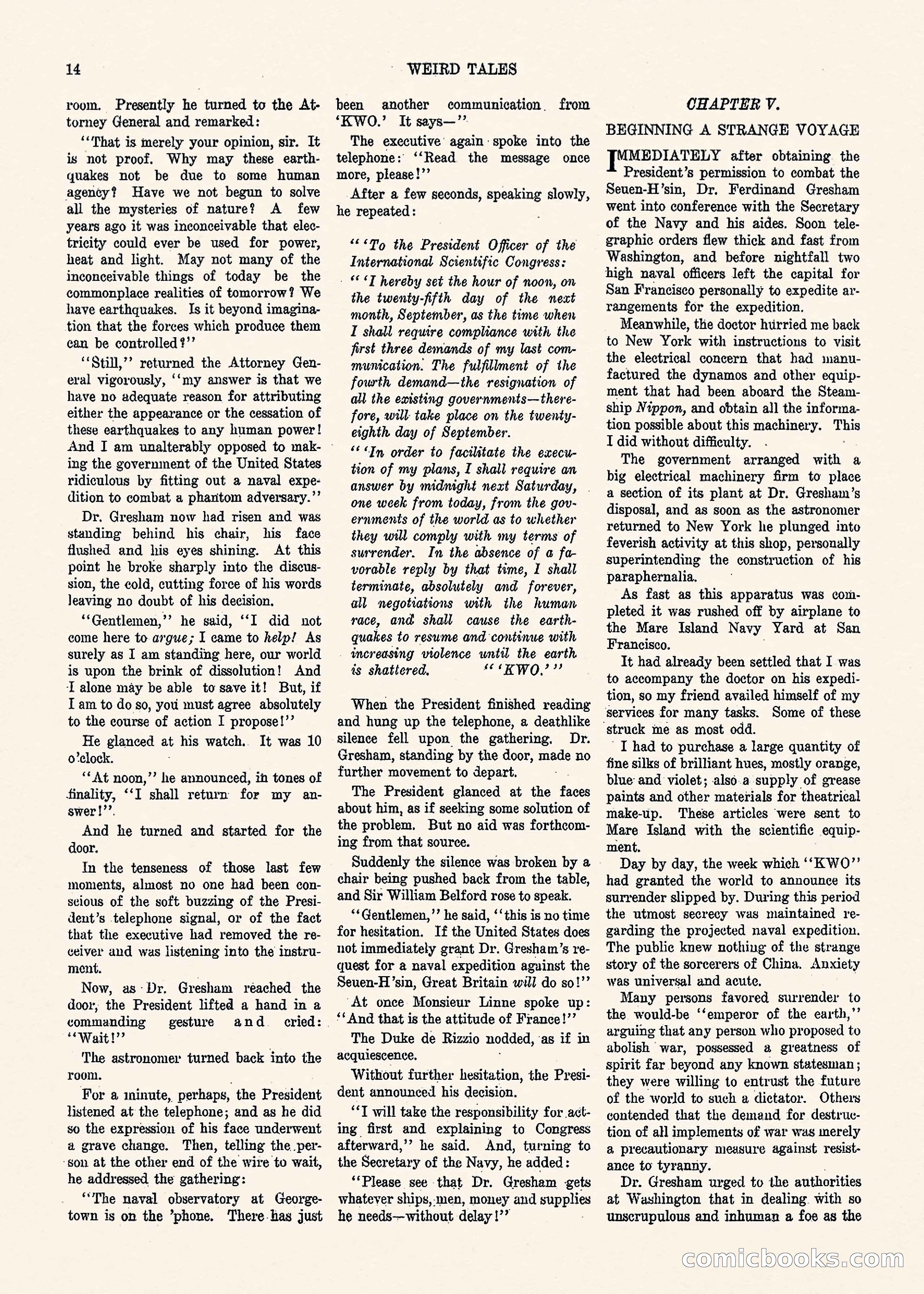 Weird Tales, Vol. 1, No. 3 — page 15 of 122
