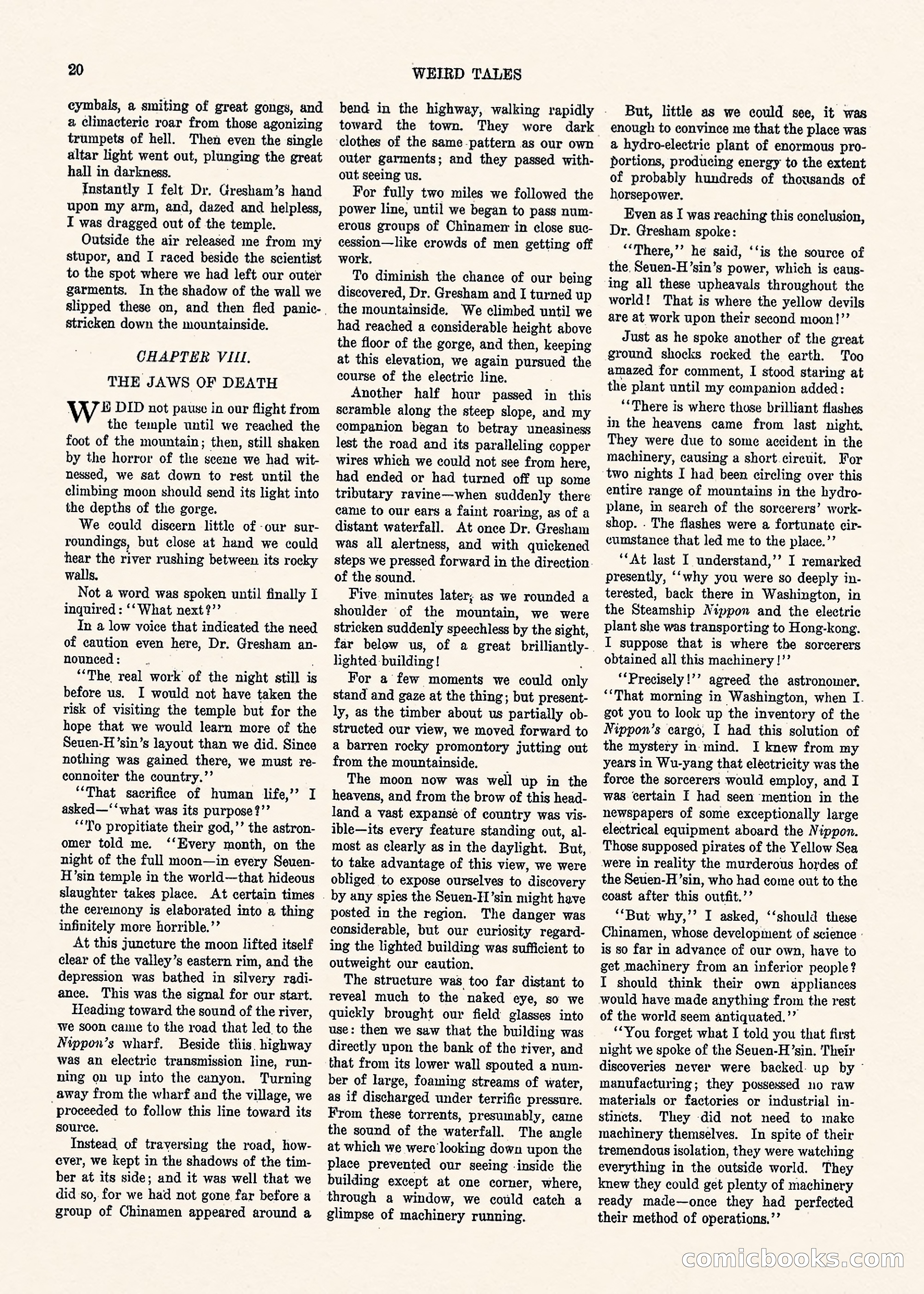 Weird Tales, Vol. 1, No. 3 — page 21 of 122