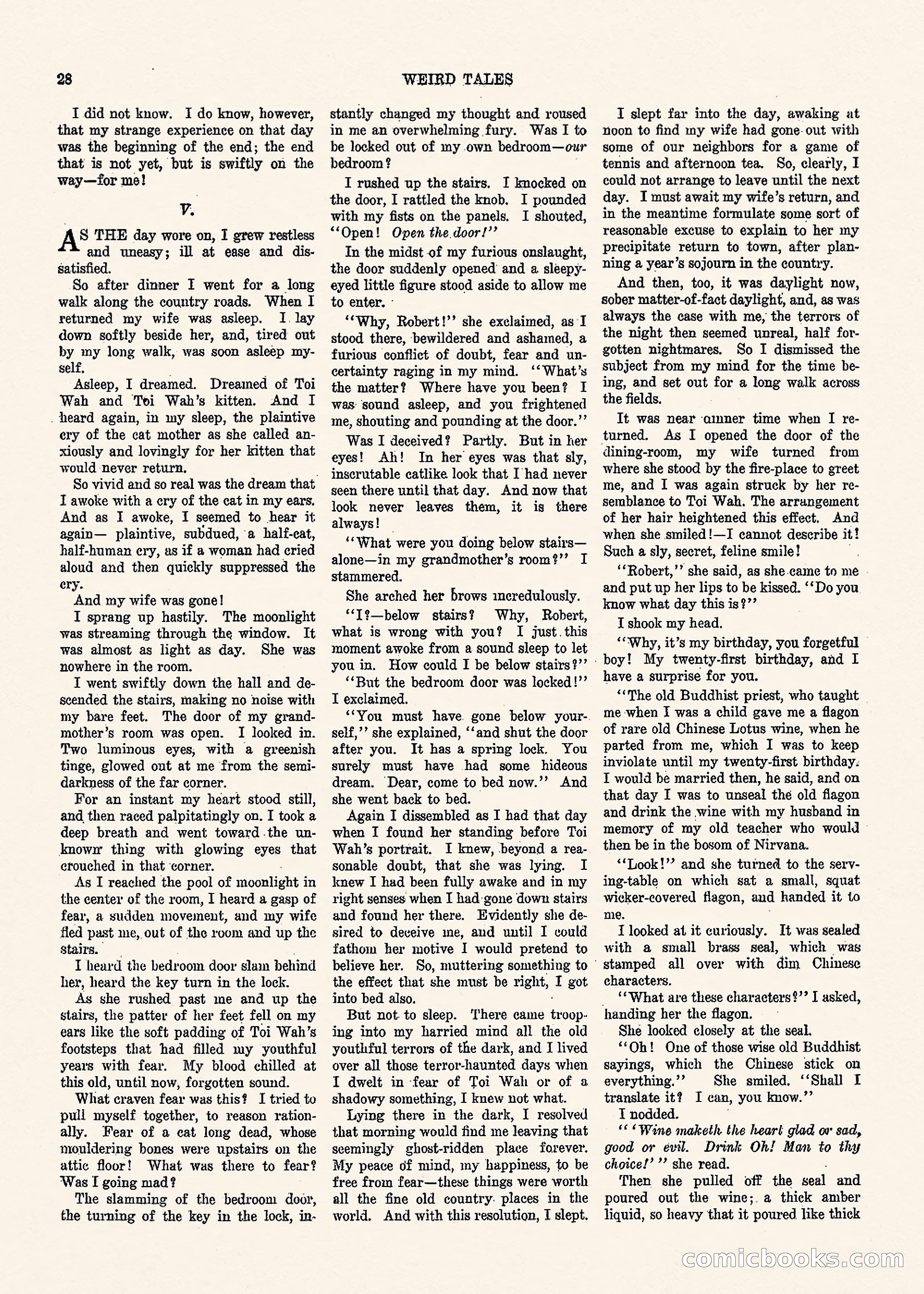 Weird Tales, Vol. 1, No. 3 — page 29 of 122