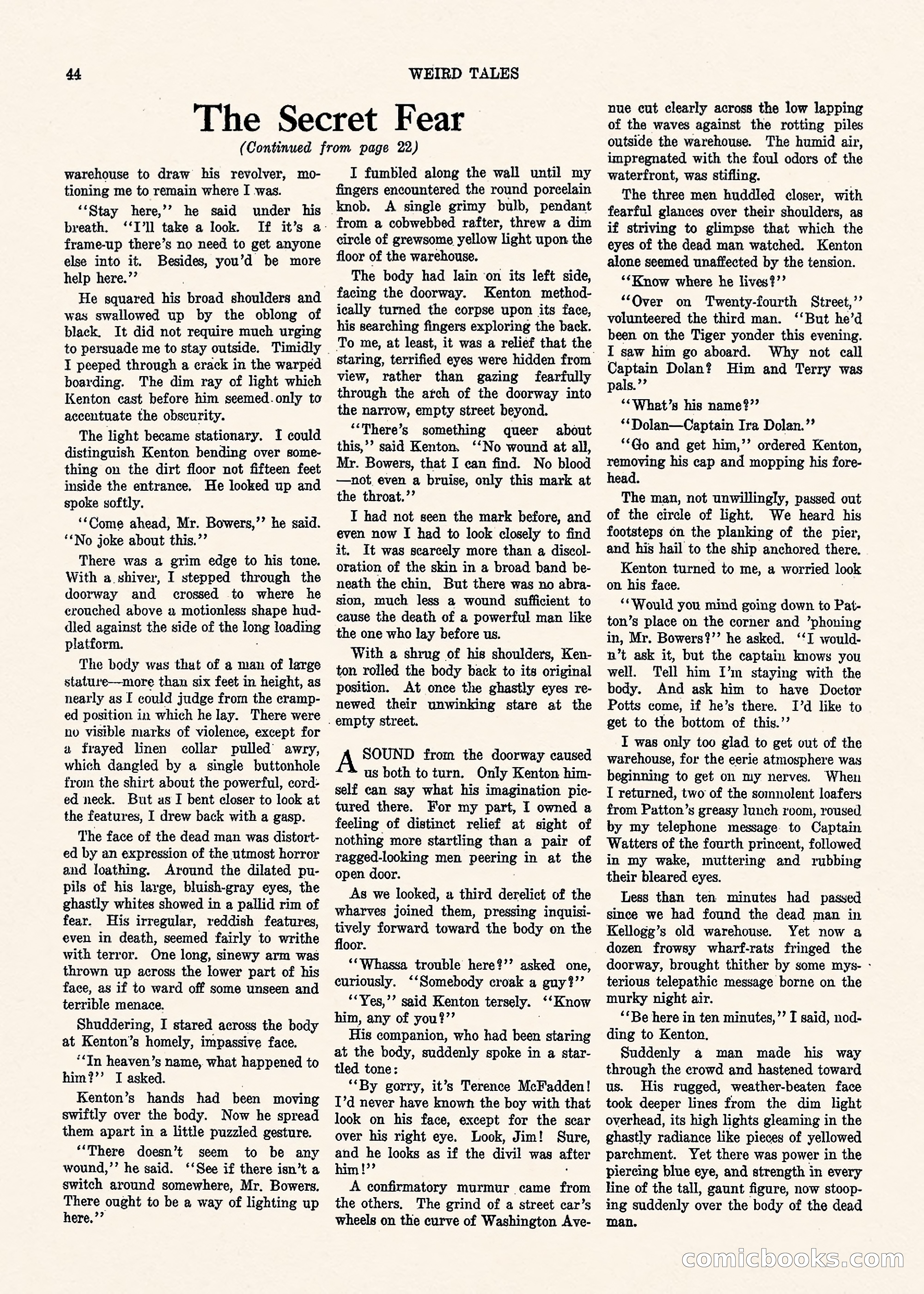 Weird Tales, Vol. 1, No. 3 — page 45 of 122