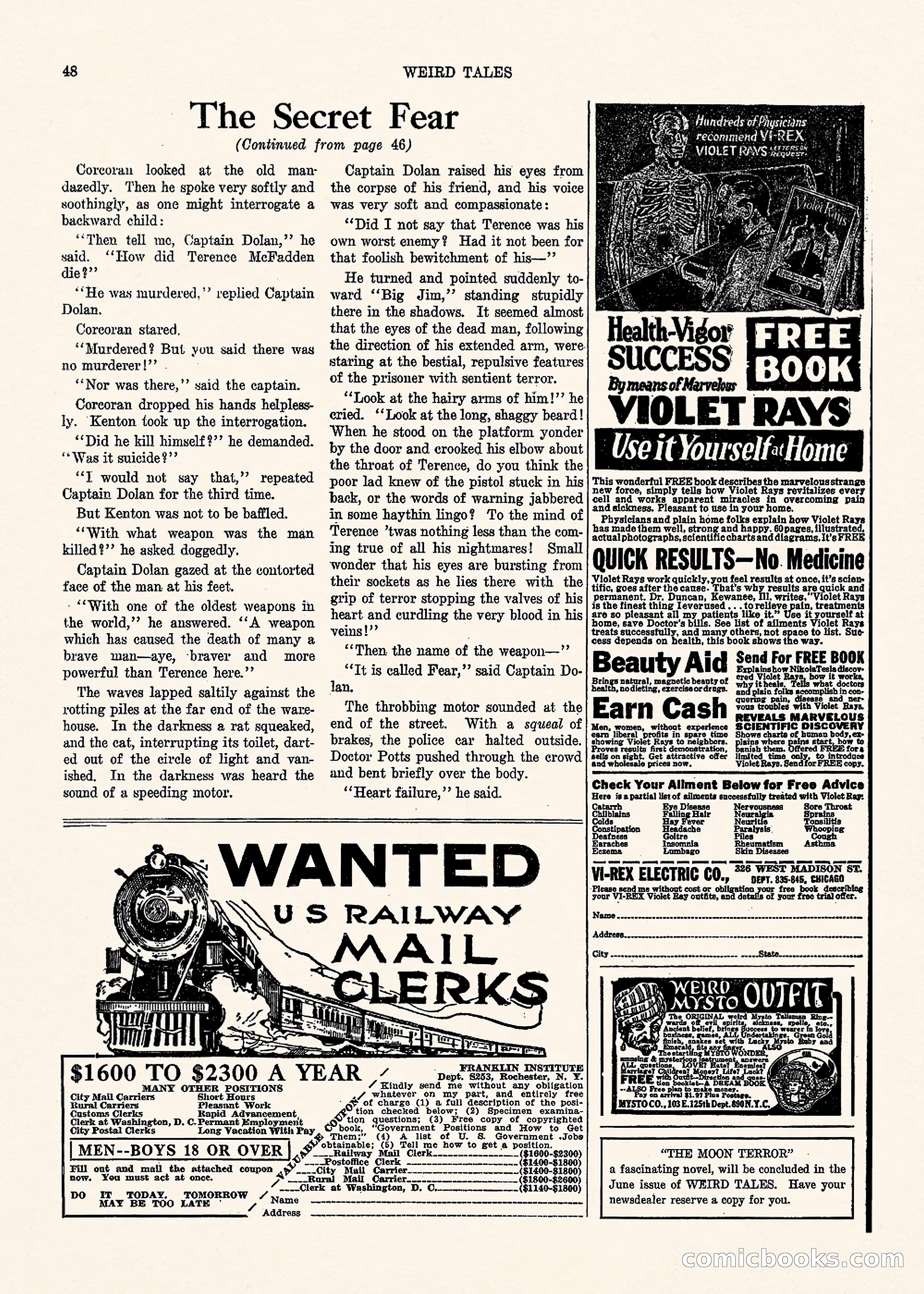 Weird Tales, Vol. 1, No. 3 — page 49 of 122