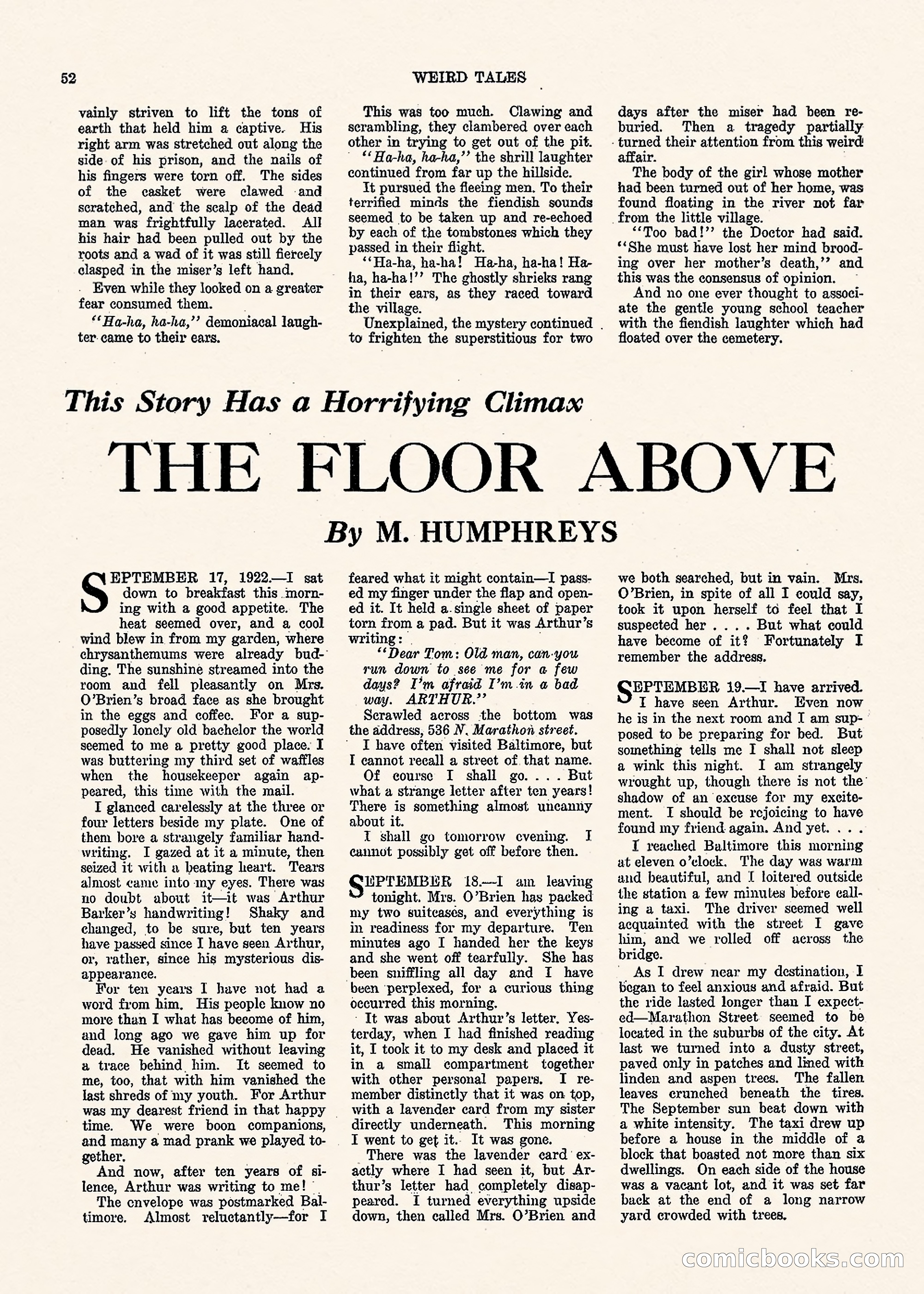 Weird Tales, Vol. 1, No. 3 — page 53 of 122