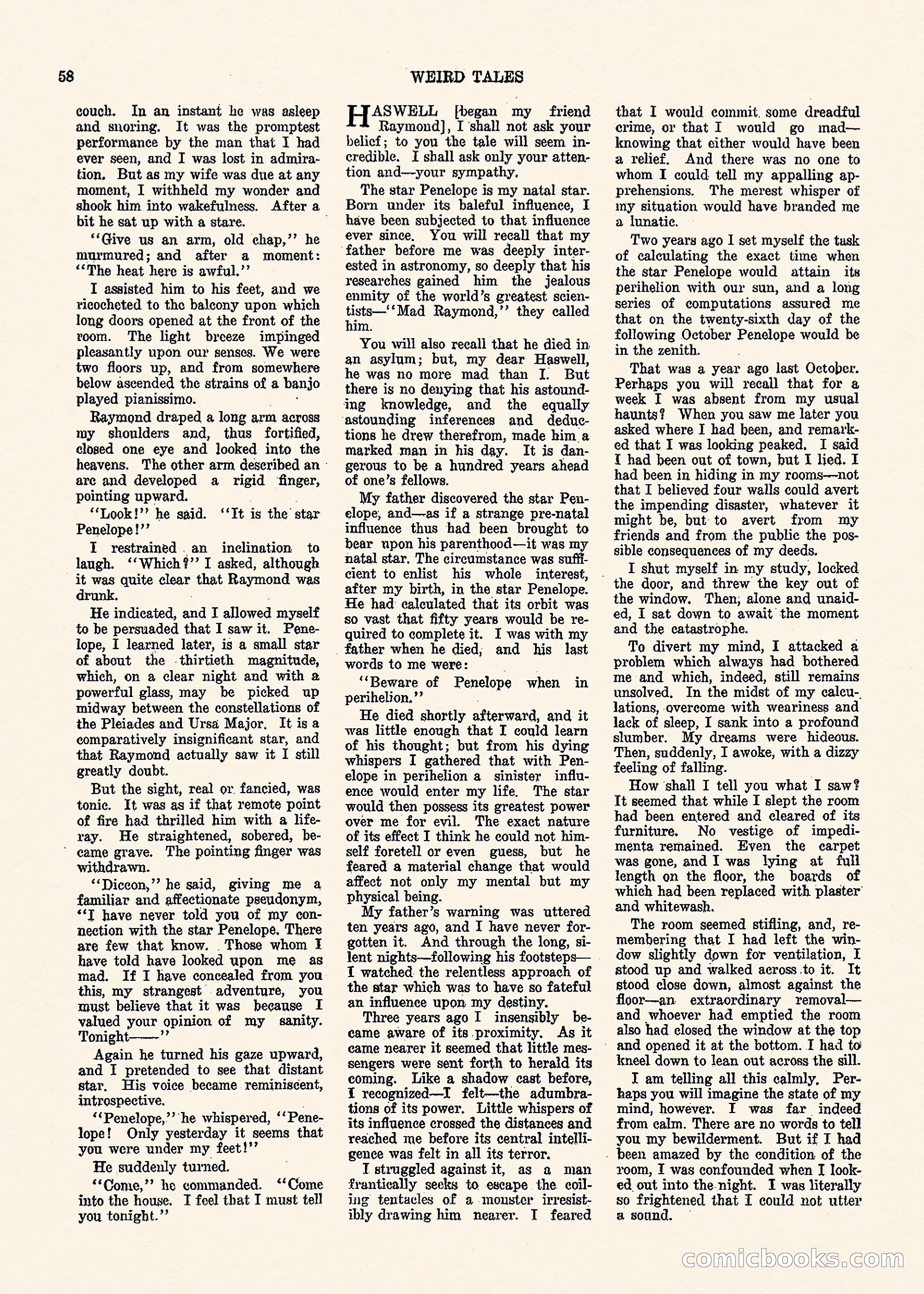 Weird Tales, Vol. 1, No. 3 — page 59 of 122