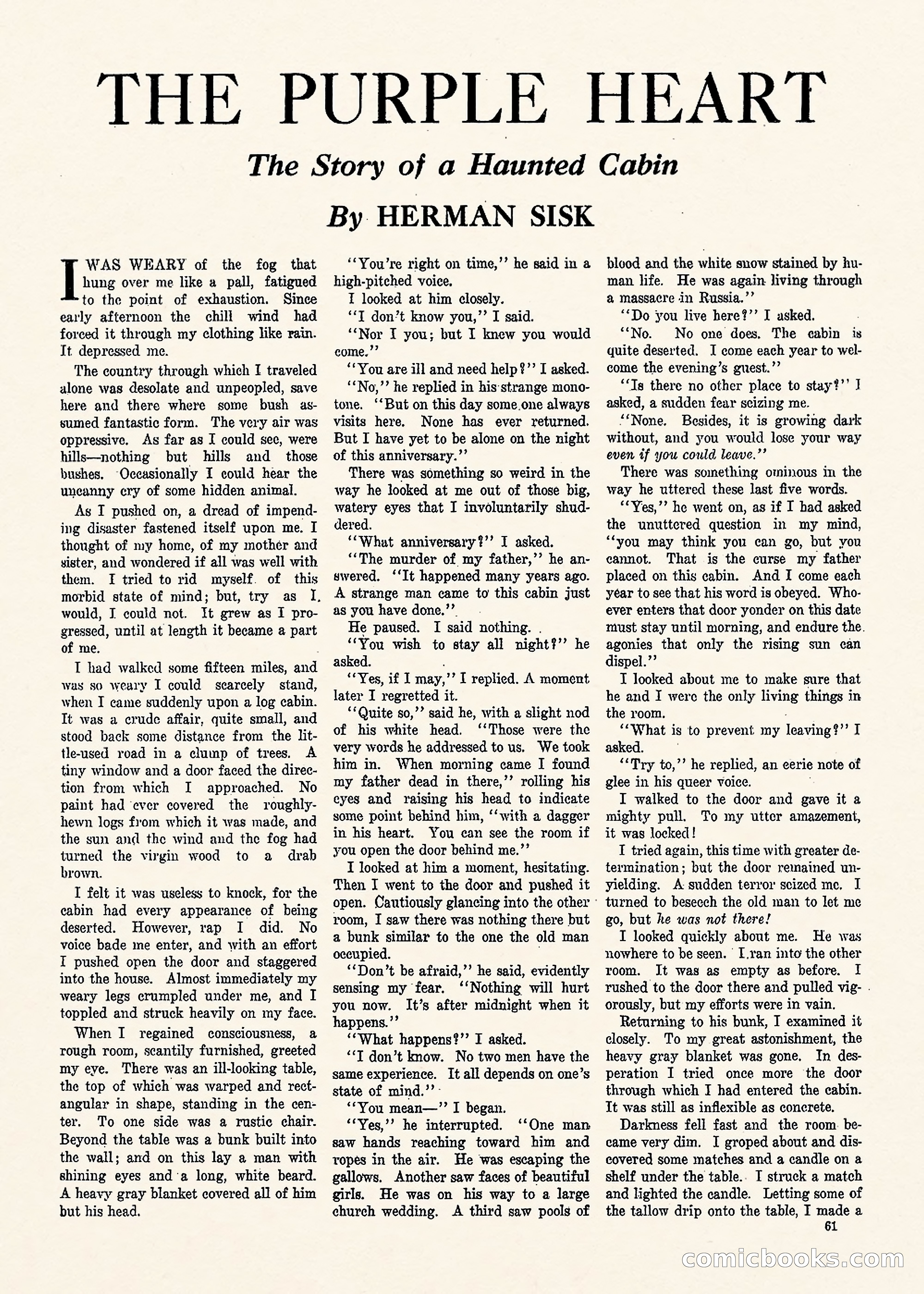 Weird Tales, Vol. 1, No. 3 — page 62 of 122