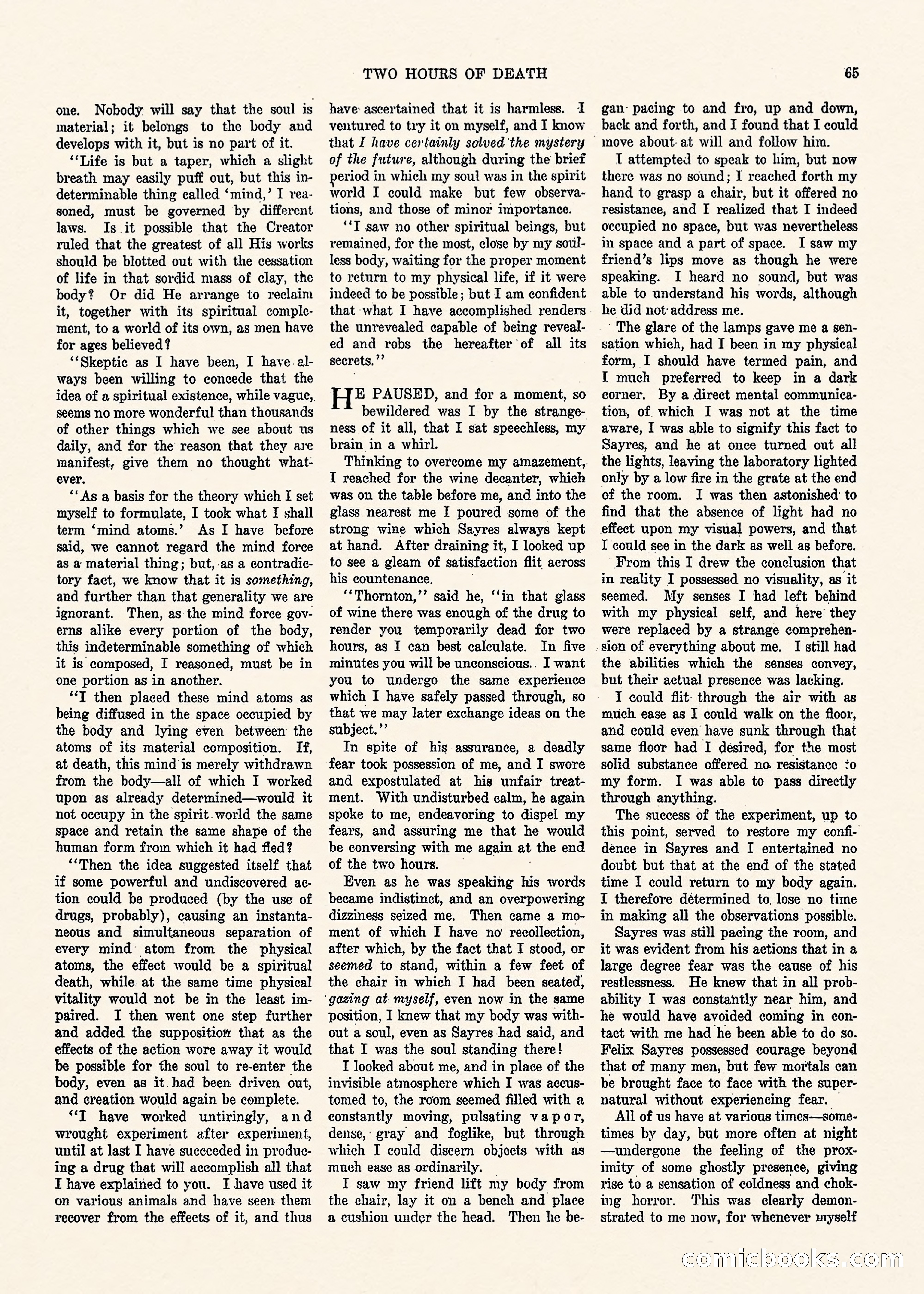 Weird Tales, Vol. 1, No. 3 — page 66 of 122