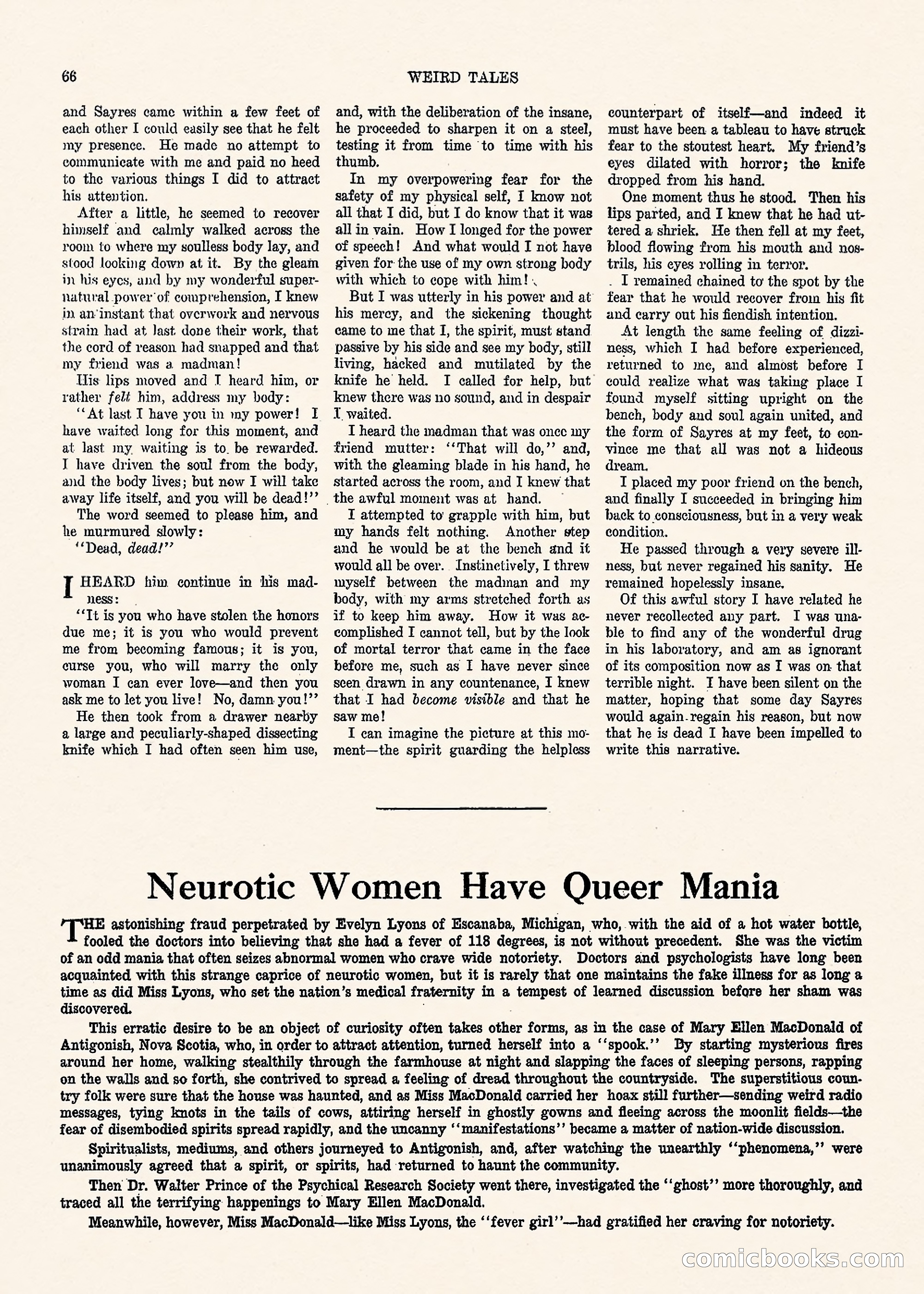 Weird Tales, Vol. 1, No. 3 — page 67 of 122