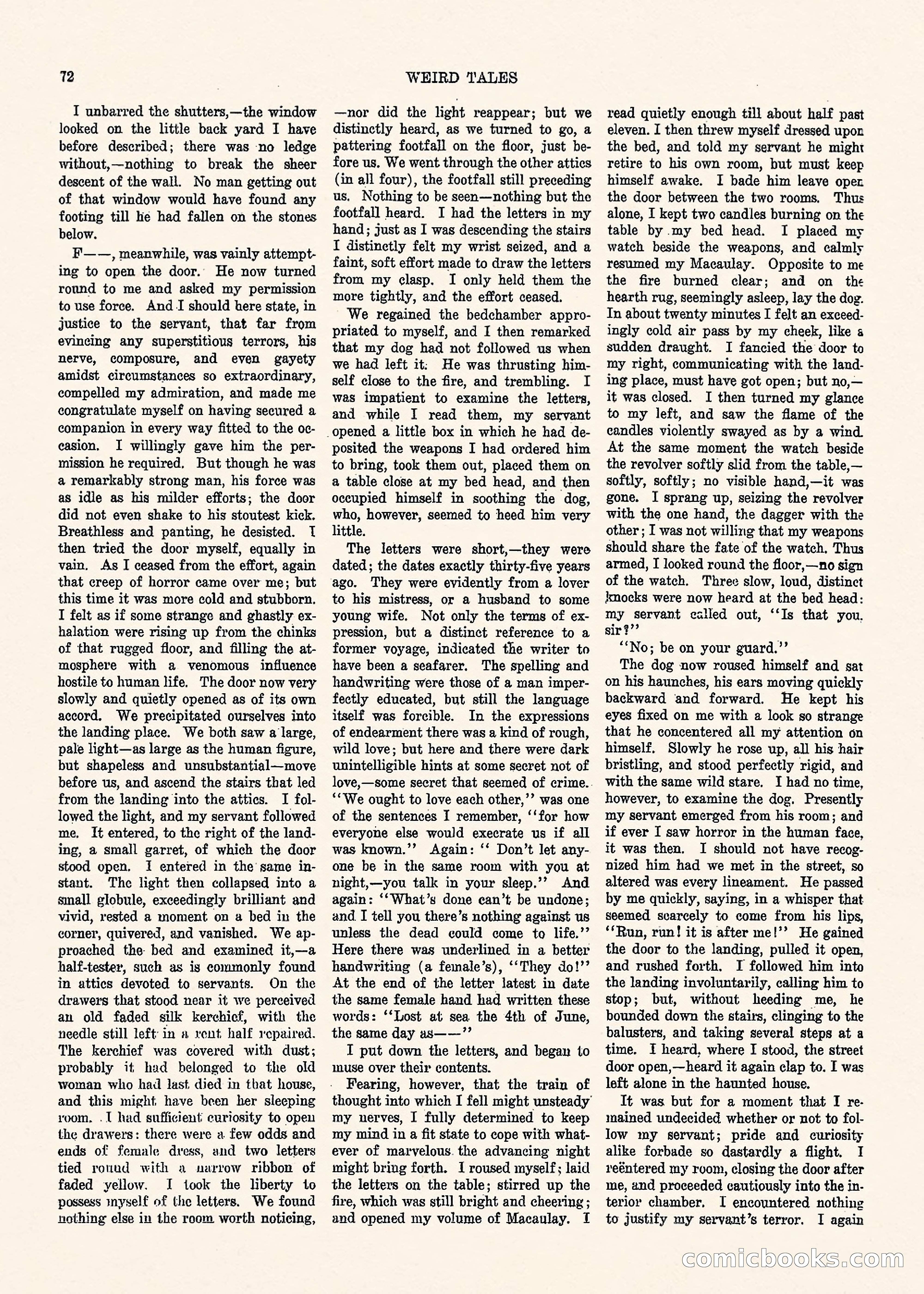Weird Tales, Vol. 1, No. 3 — page 73 of 122