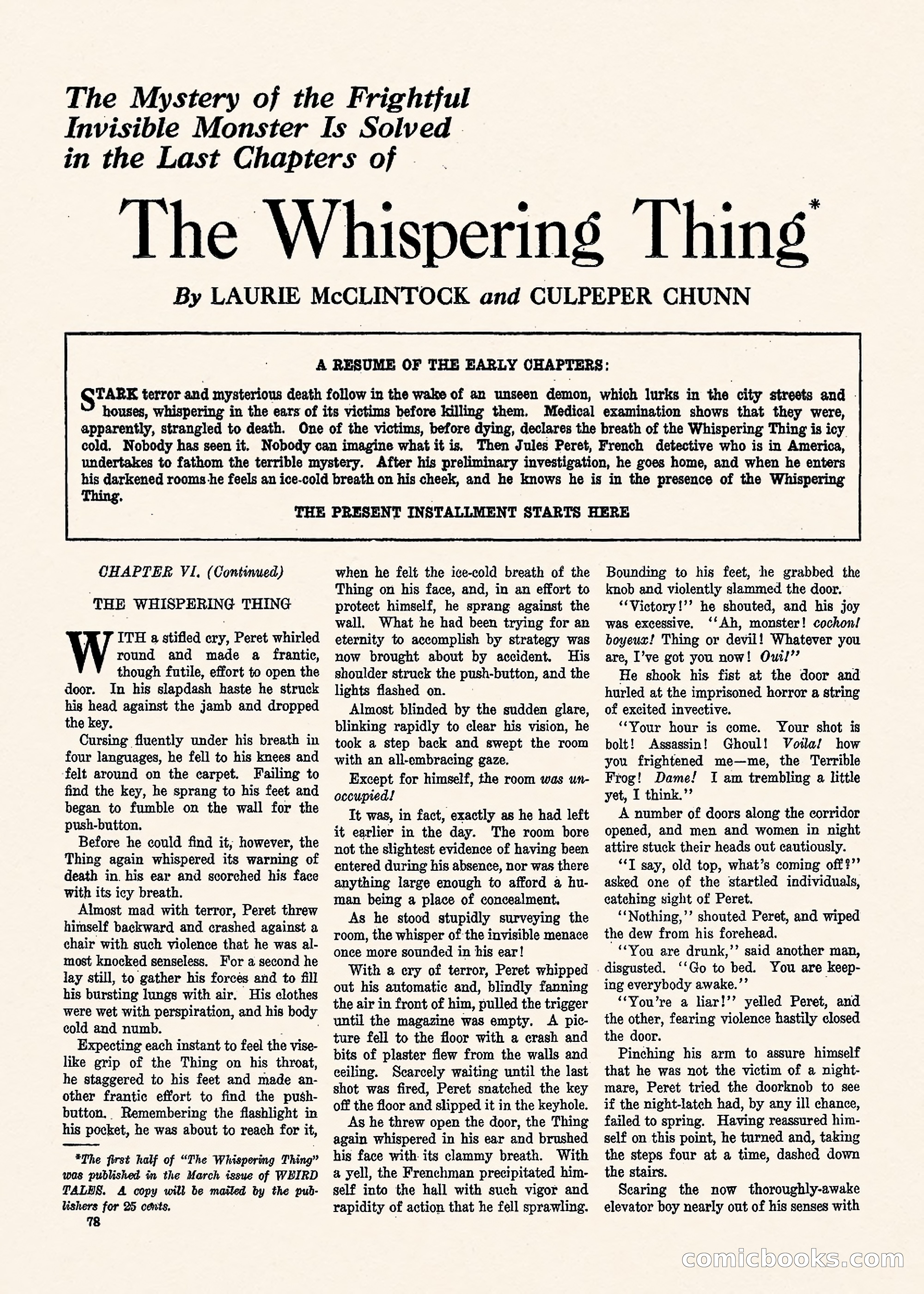 Weird Tales, Vol. 1, No. 3 — page 79 of 122