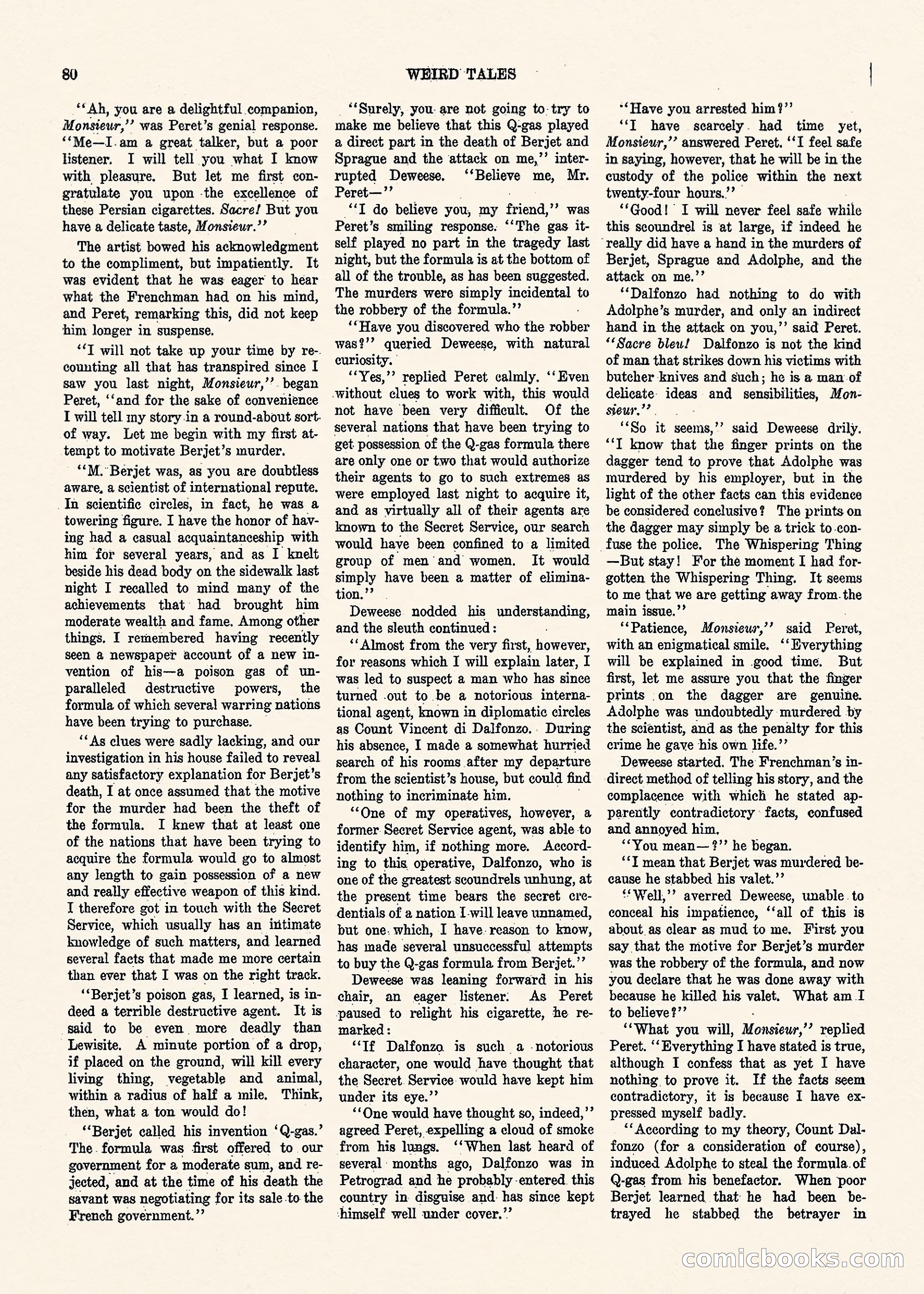 Weird Tales, Vol. 1, No. 3 — page 81 of 122