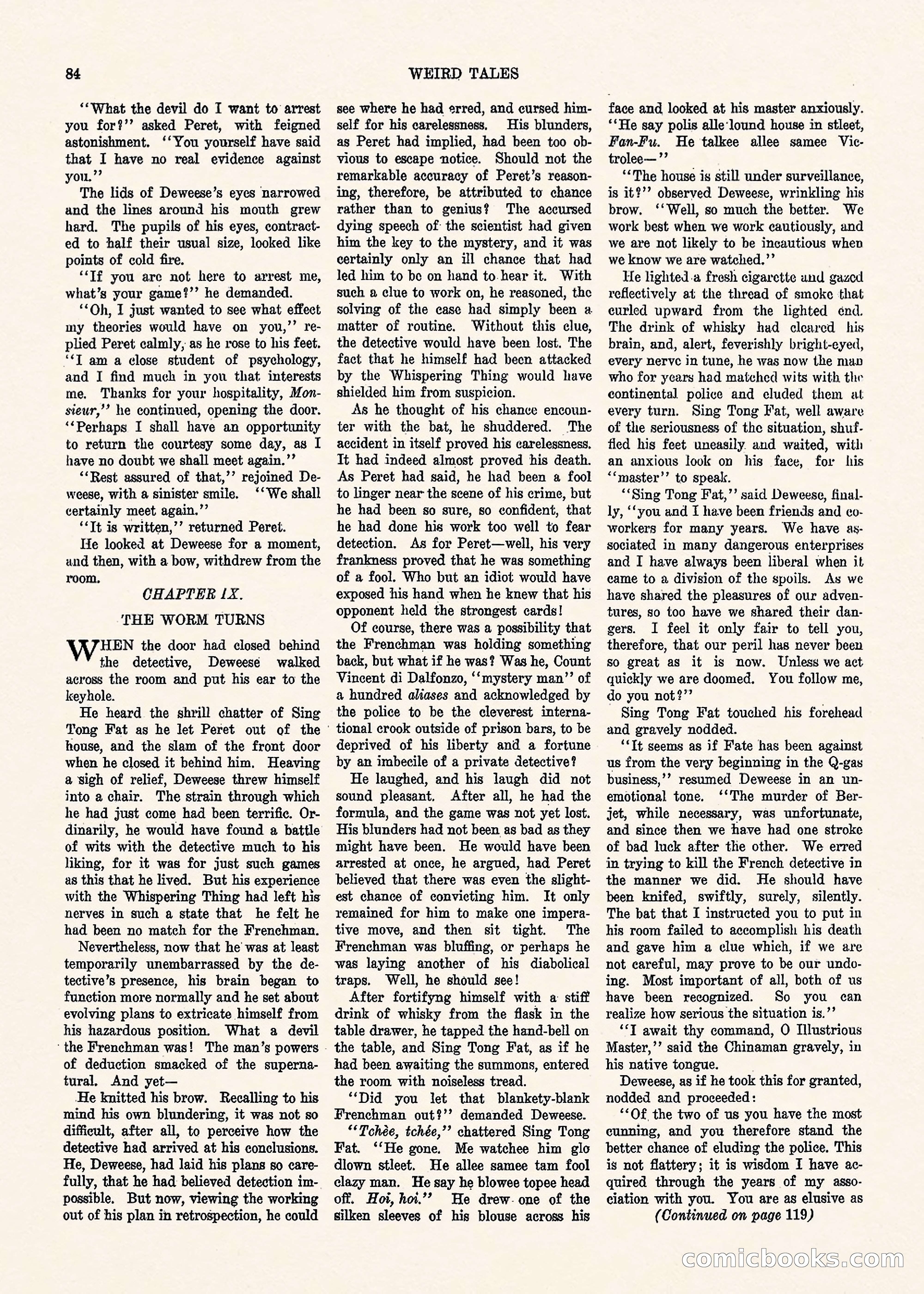 Weird Tales, Vol. 1, No. 3 — page 85 of 122