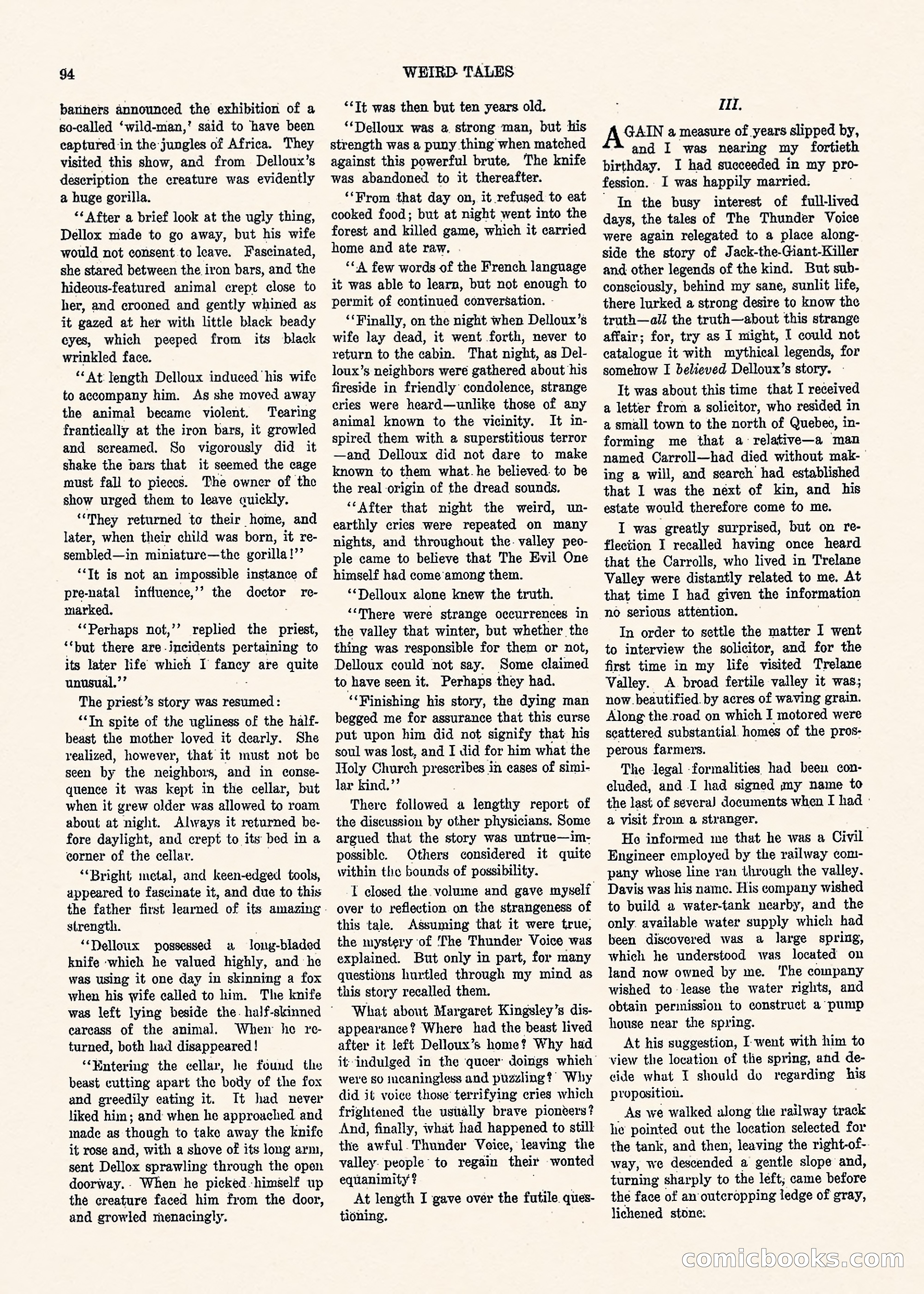 Weird Tales, Vol. 1, No. 3 — page 95 of 122