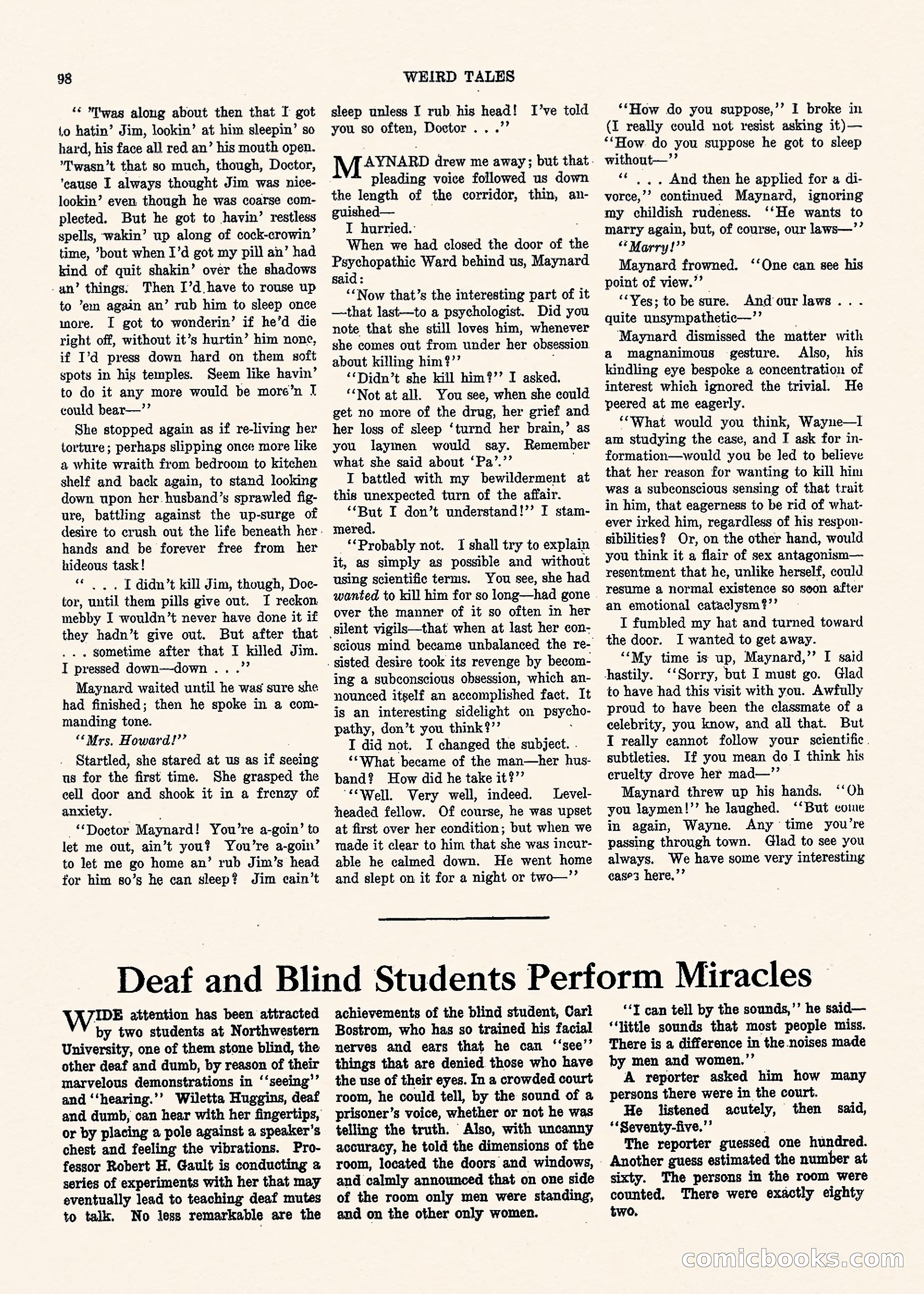 Weird Tales, Vol. 1, No. 3 — page 99 of 122