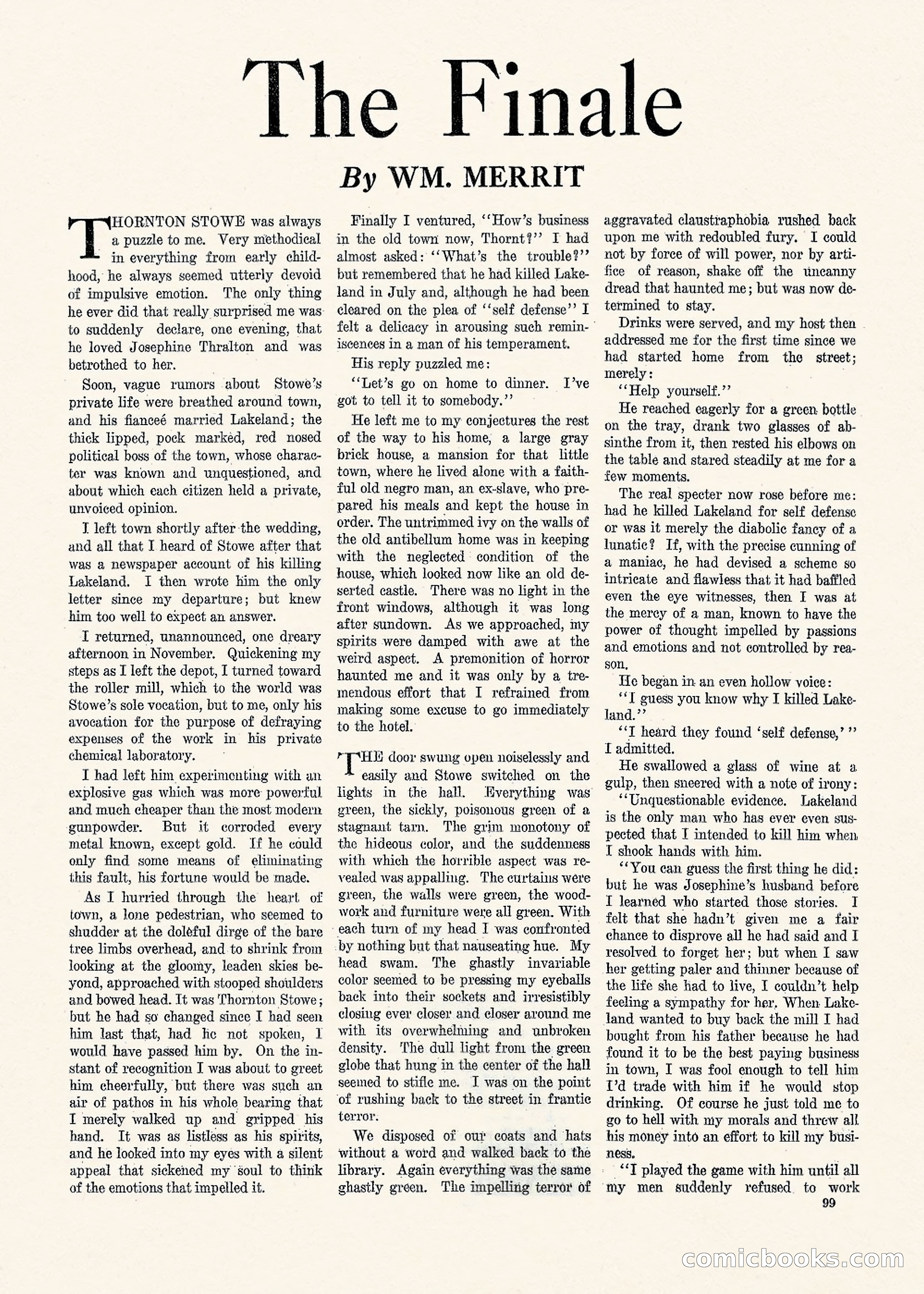 Weird Tales, Vol. 1, No. 3 — page 100 of 122