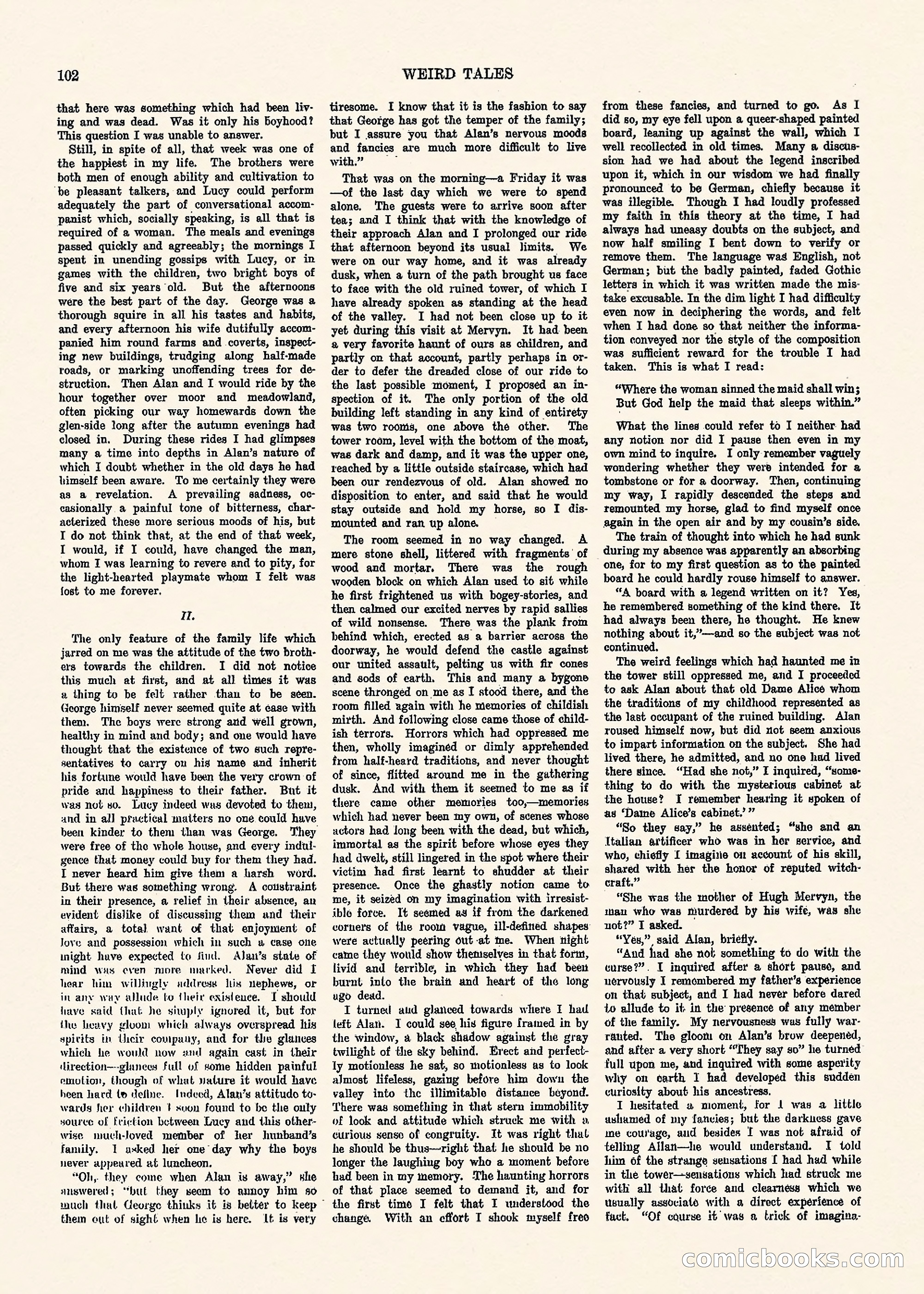 Weird Tales, Vol. 1, No. 3 — page 103 of 122