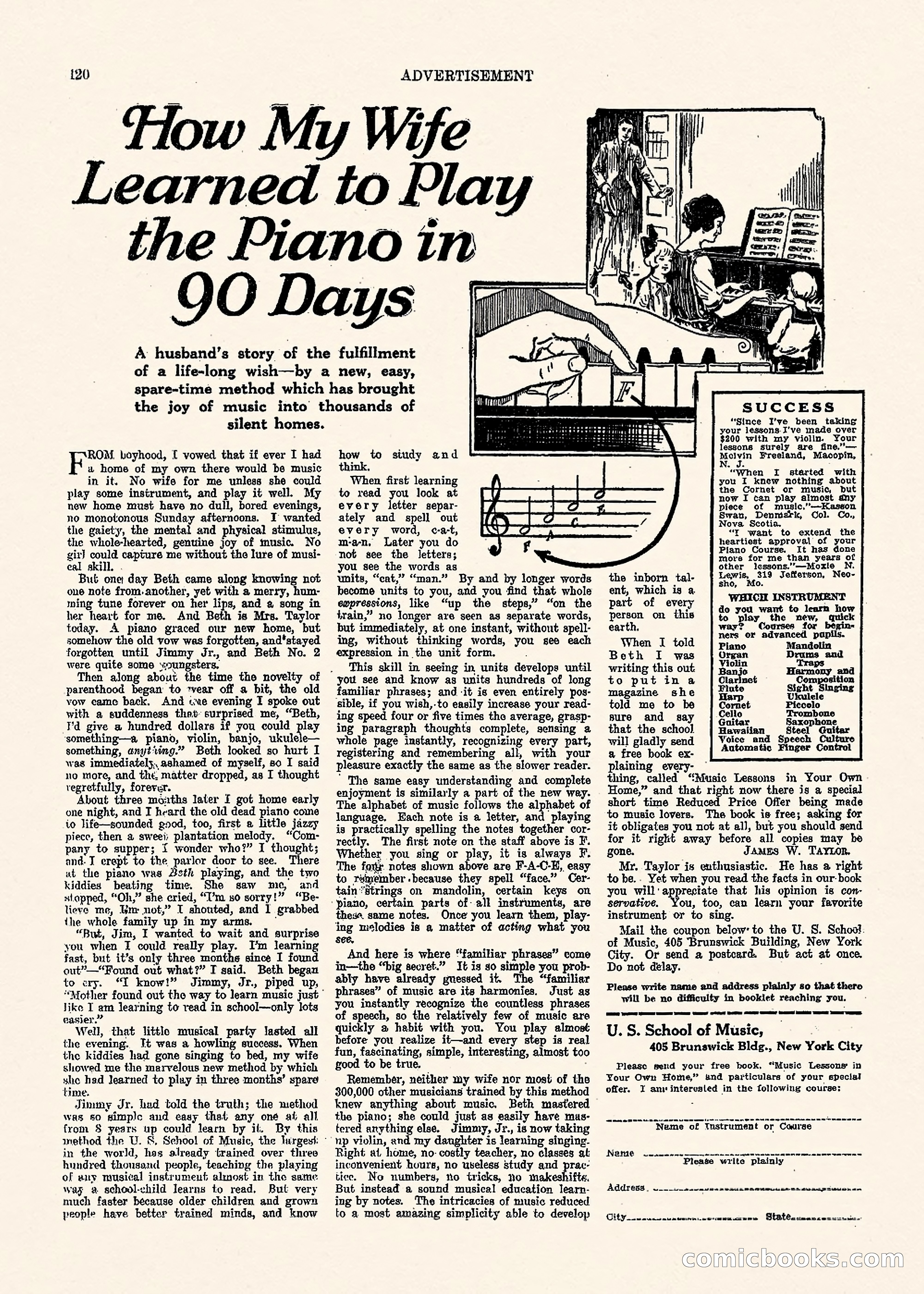 Weird Tales, Vol. 1, No. 3 — page 121 of 122